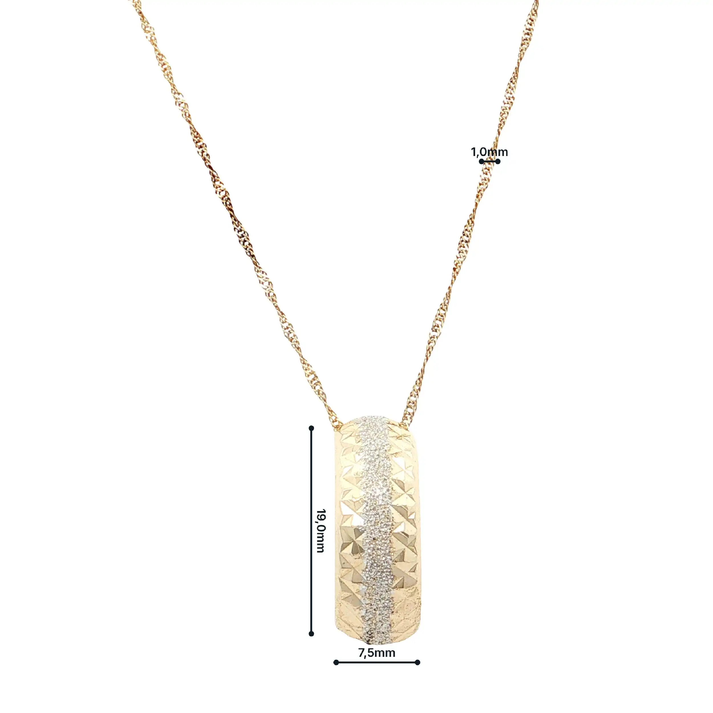 Kette mit Anhänger Bicolor Kette mit Anhänger Bicolor
