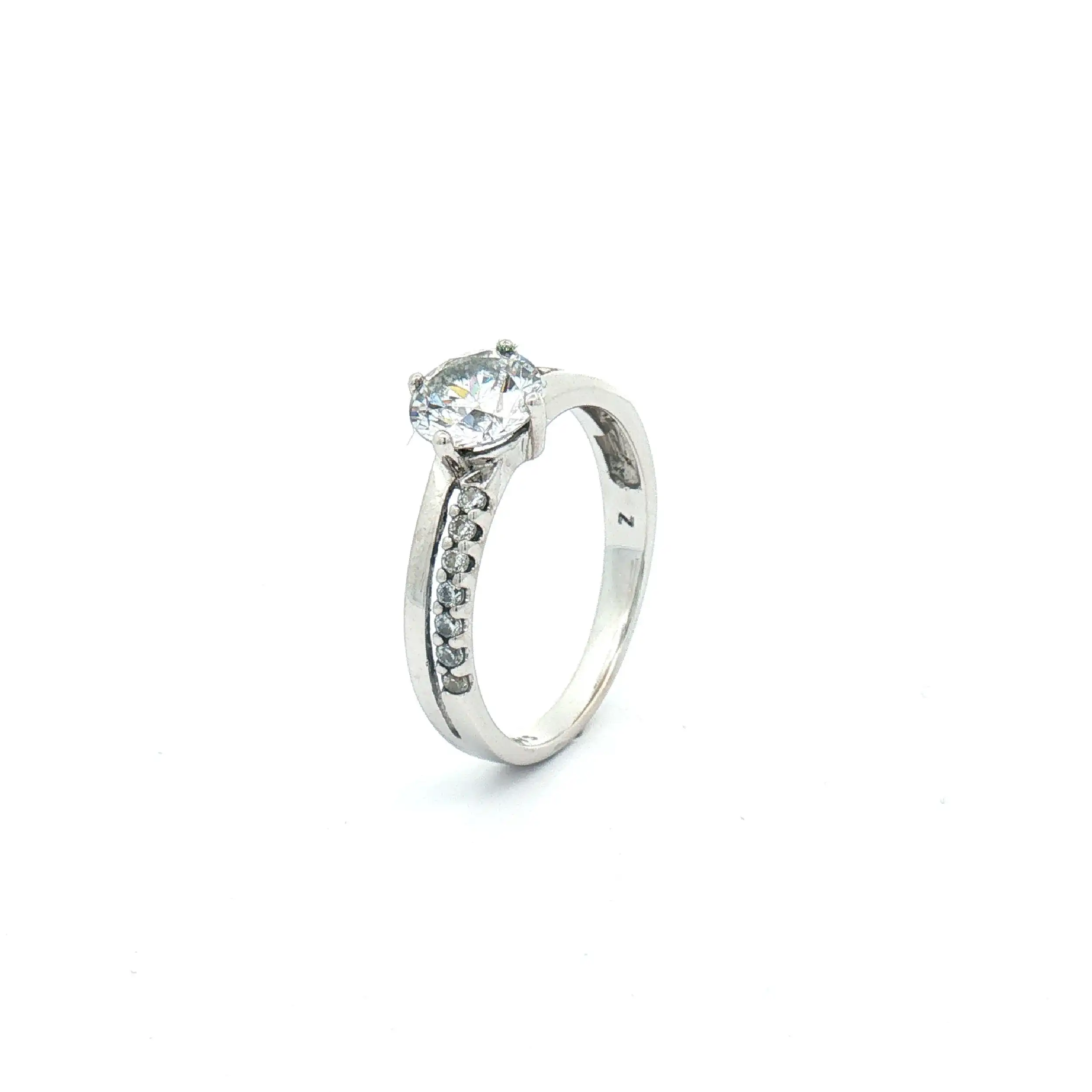 Ring Weißgold mit Zirkonia