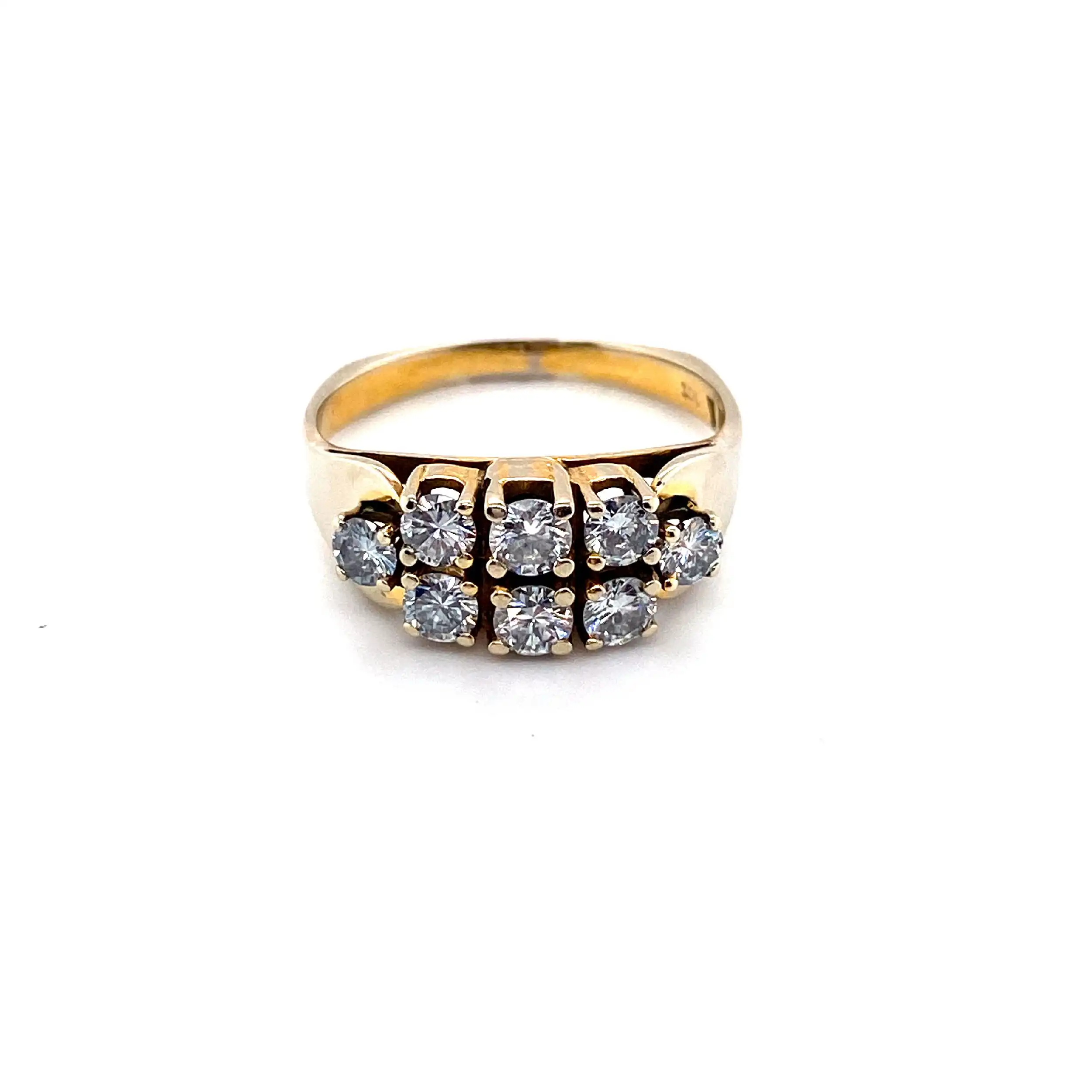 Ring Gelbgold mit Brillanten, graviert mit 1,0ct Ring Gelbgold mit Brillanten, graviert mit 1,0ct