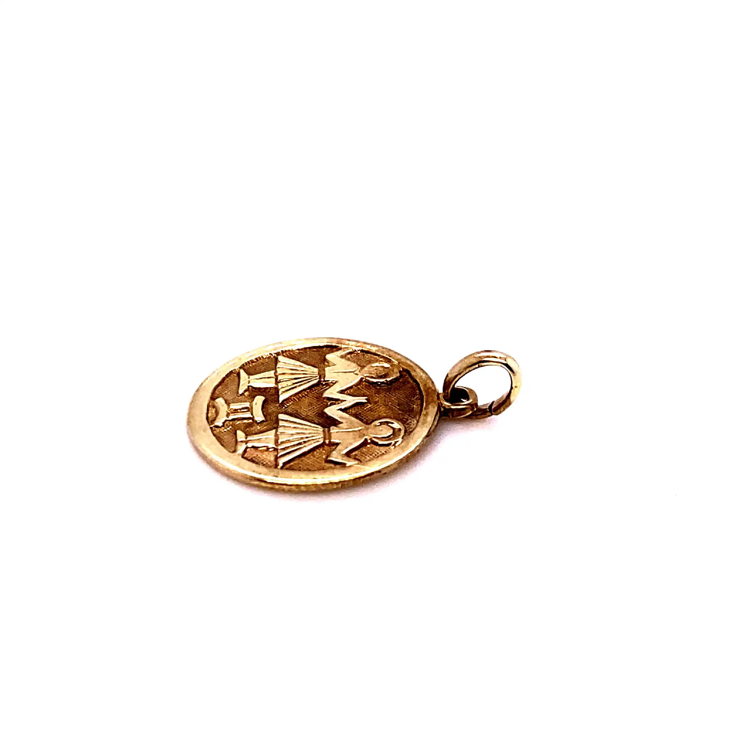 Anhänger Gelbgold Zwilling Anhänger Gelbgold Zwilling