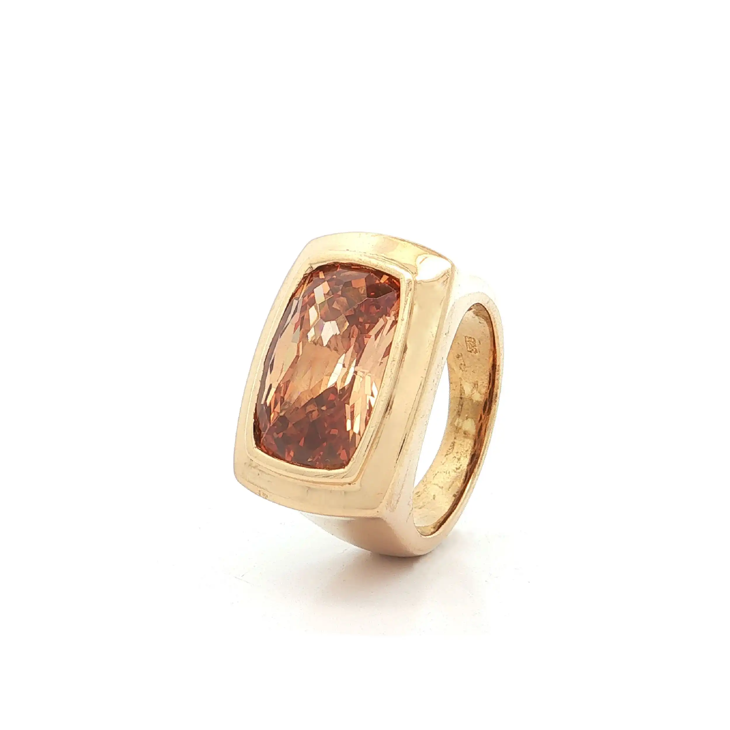 Ring Silber vergoldet mit Citrin