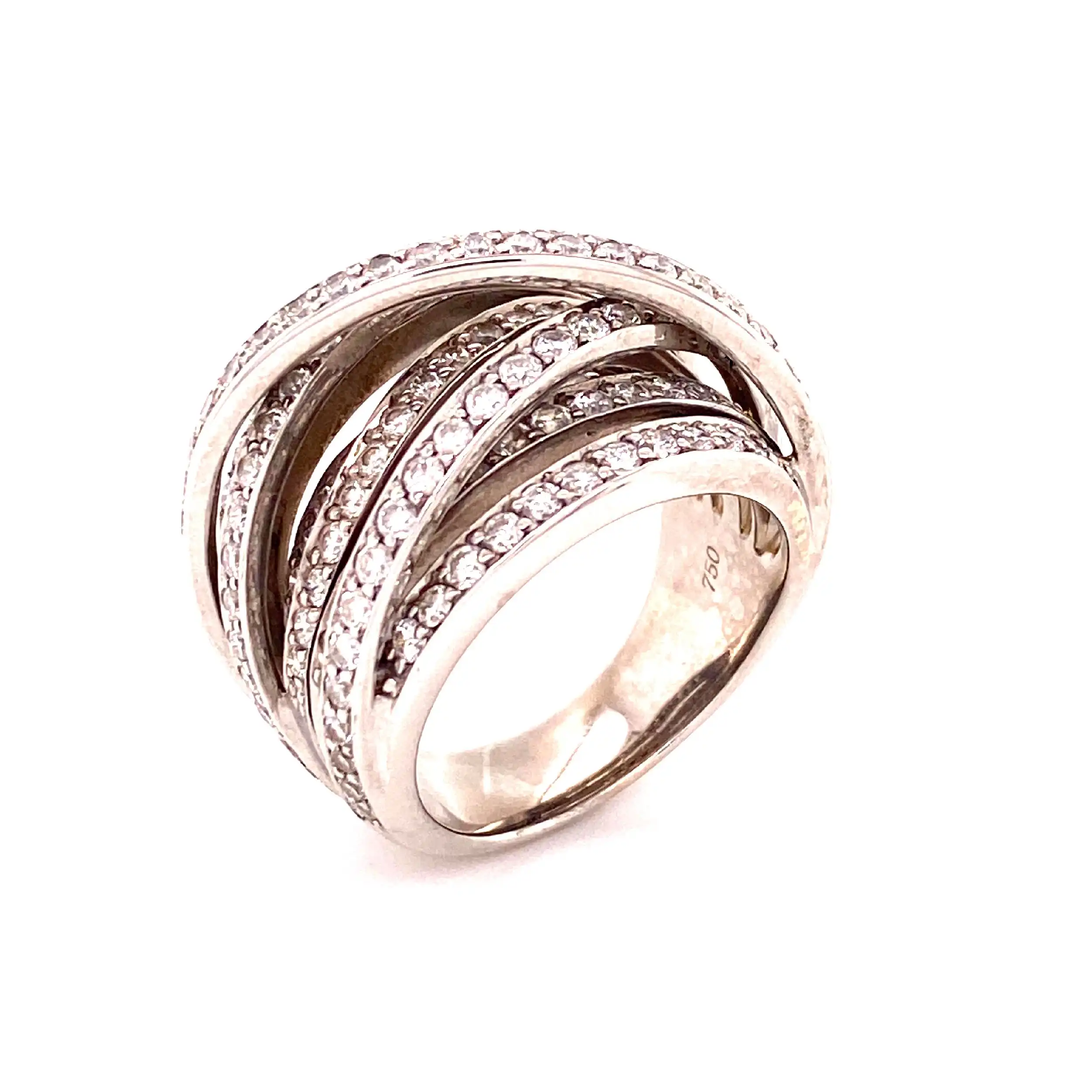 Ring Weißgold mit Brillanten Ring Weißgold mit Brillanten
