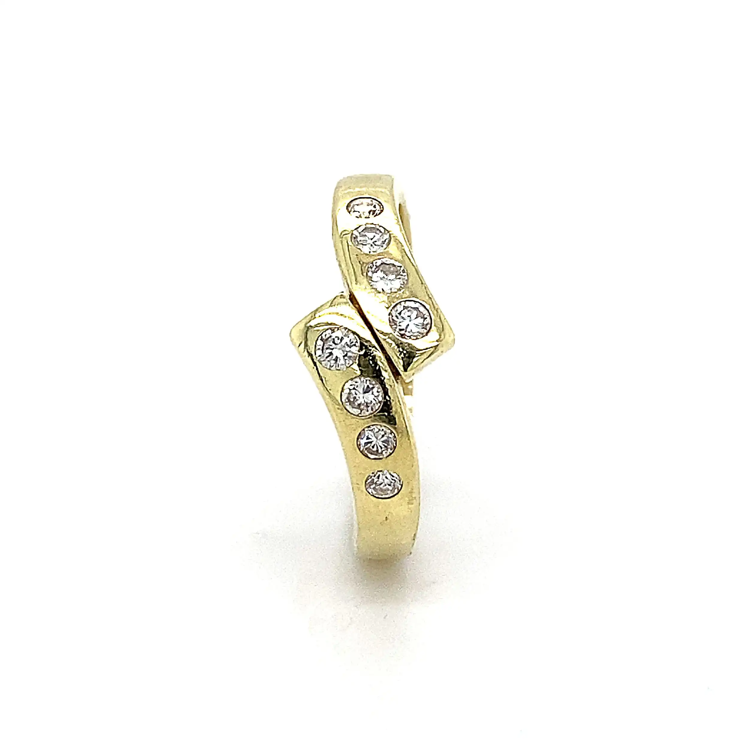 Ring Gelbgold mit Brillanten mit 0,38ct graviert Ring Gelbgold mit Brillanten mit 0,38ct graviert