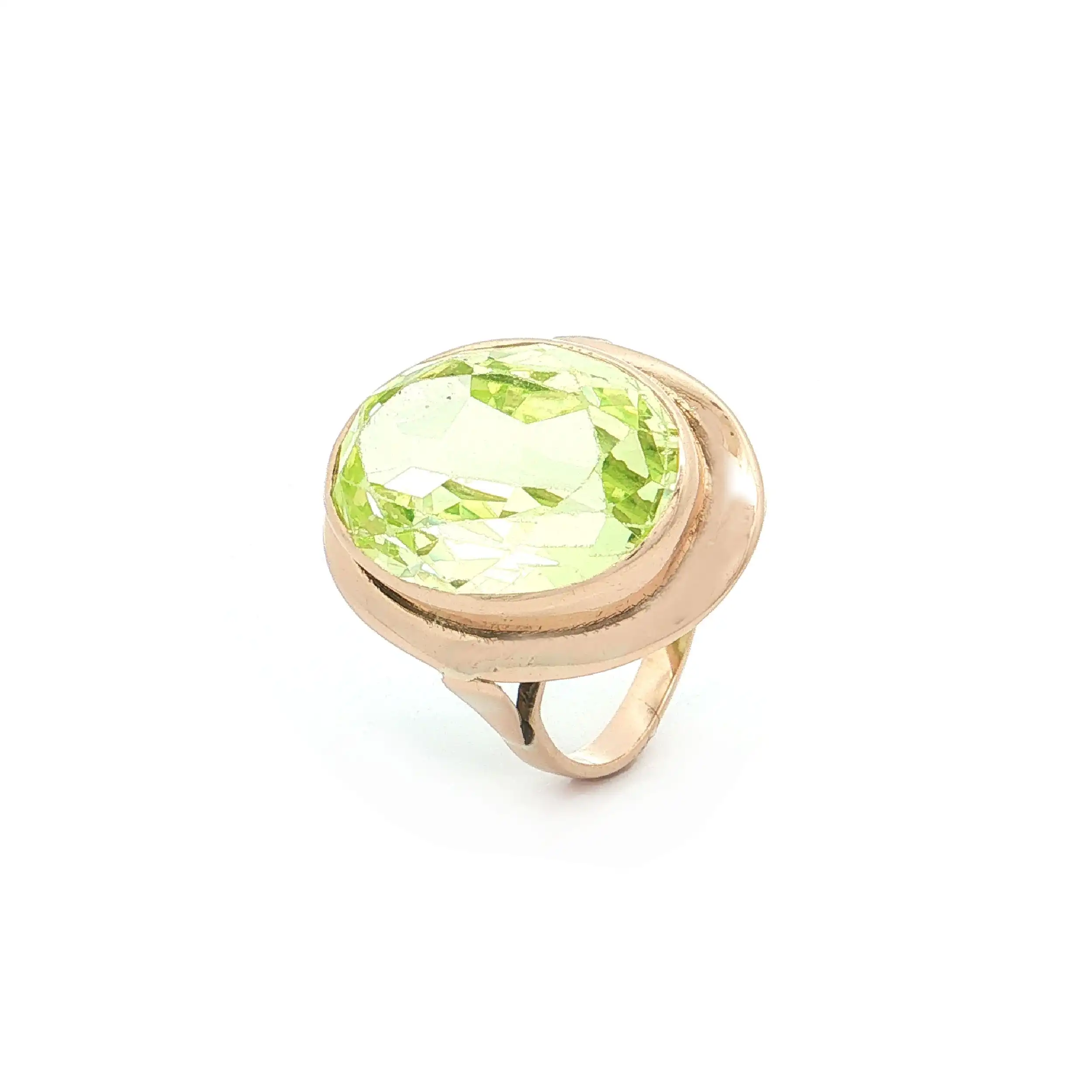 Ring Gelbgold mit synthetischem Spinell