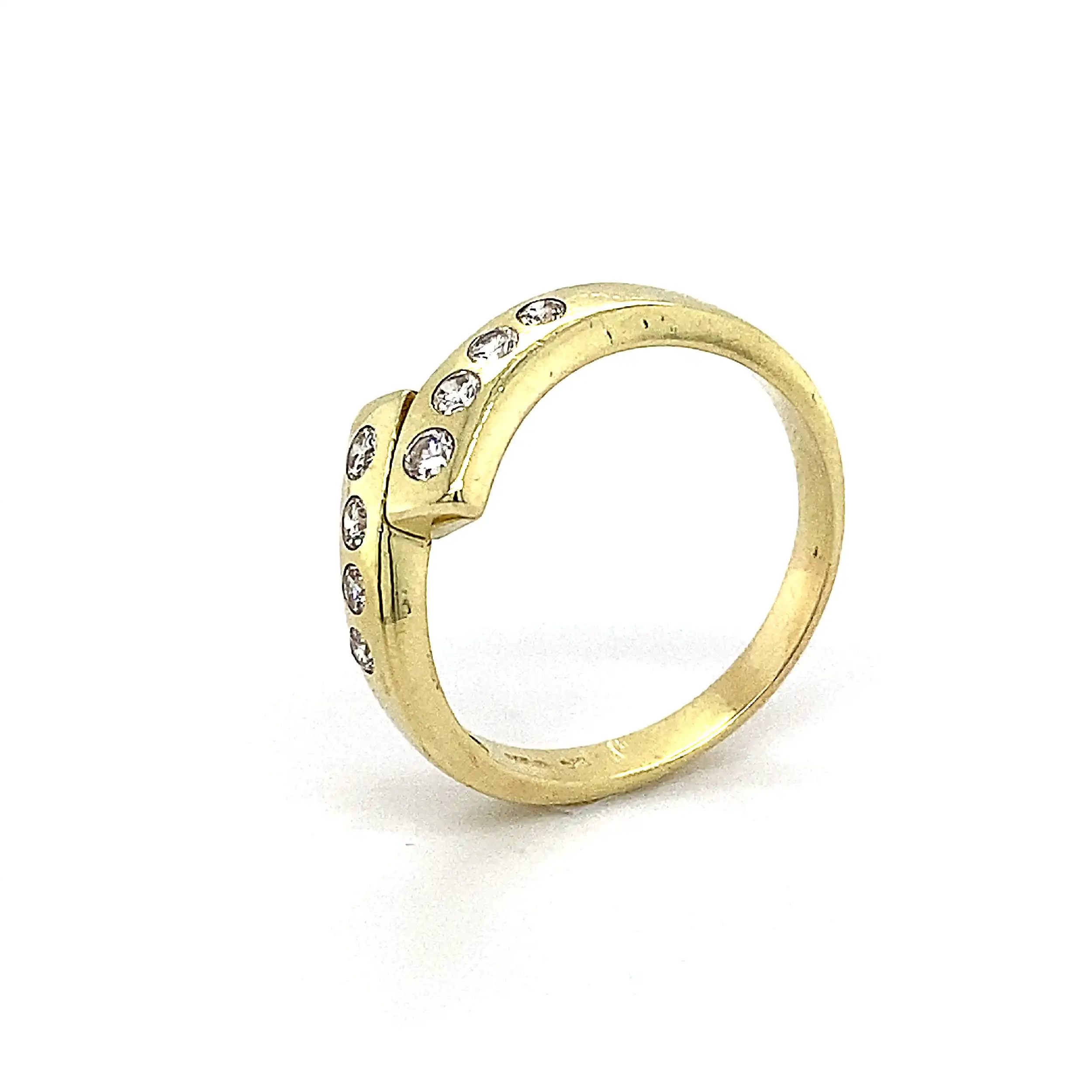 Ring Gelbgold mit Brillanten mit 0,38ct graviert Ring Gelbgold mit Brillanten mit 0,38ct graviert