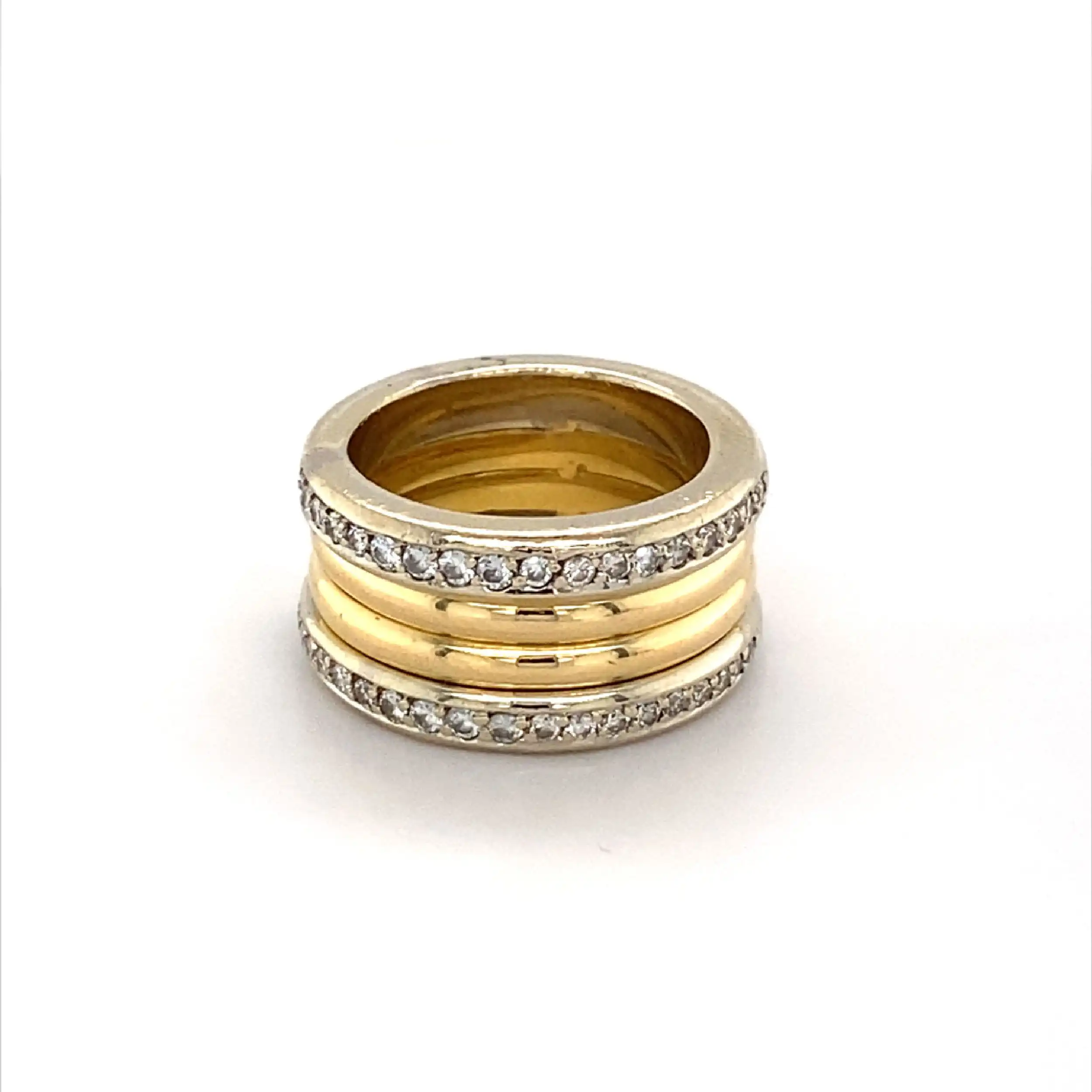 Ring Bicolor mit Brillanten Ring Bicolor mit Brillanten