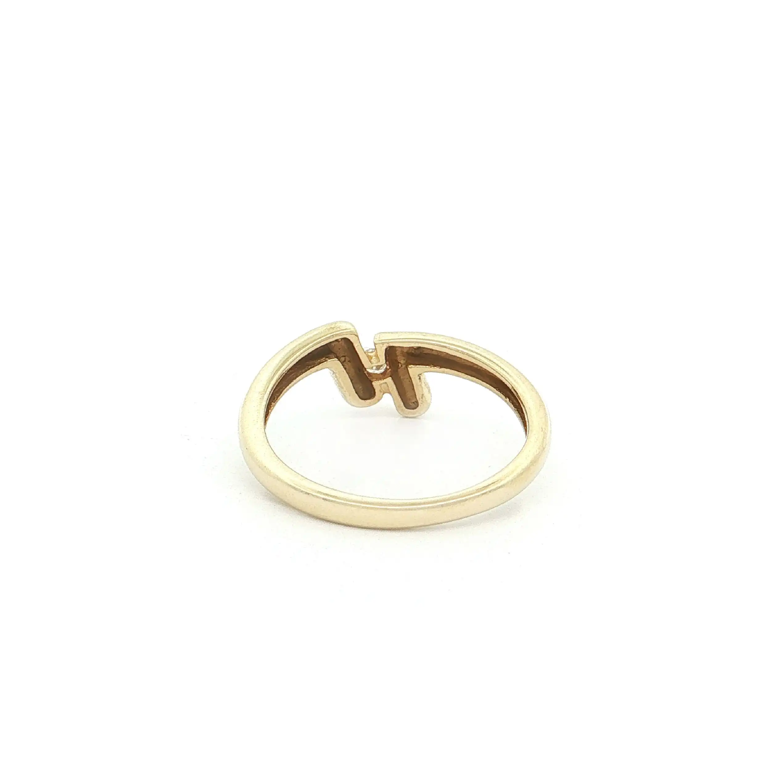 Ring Gelbgold mit Brillant, graviert mit 0,04ct Ring Gelbgold mit Brillant, graviert mit 0,04ct