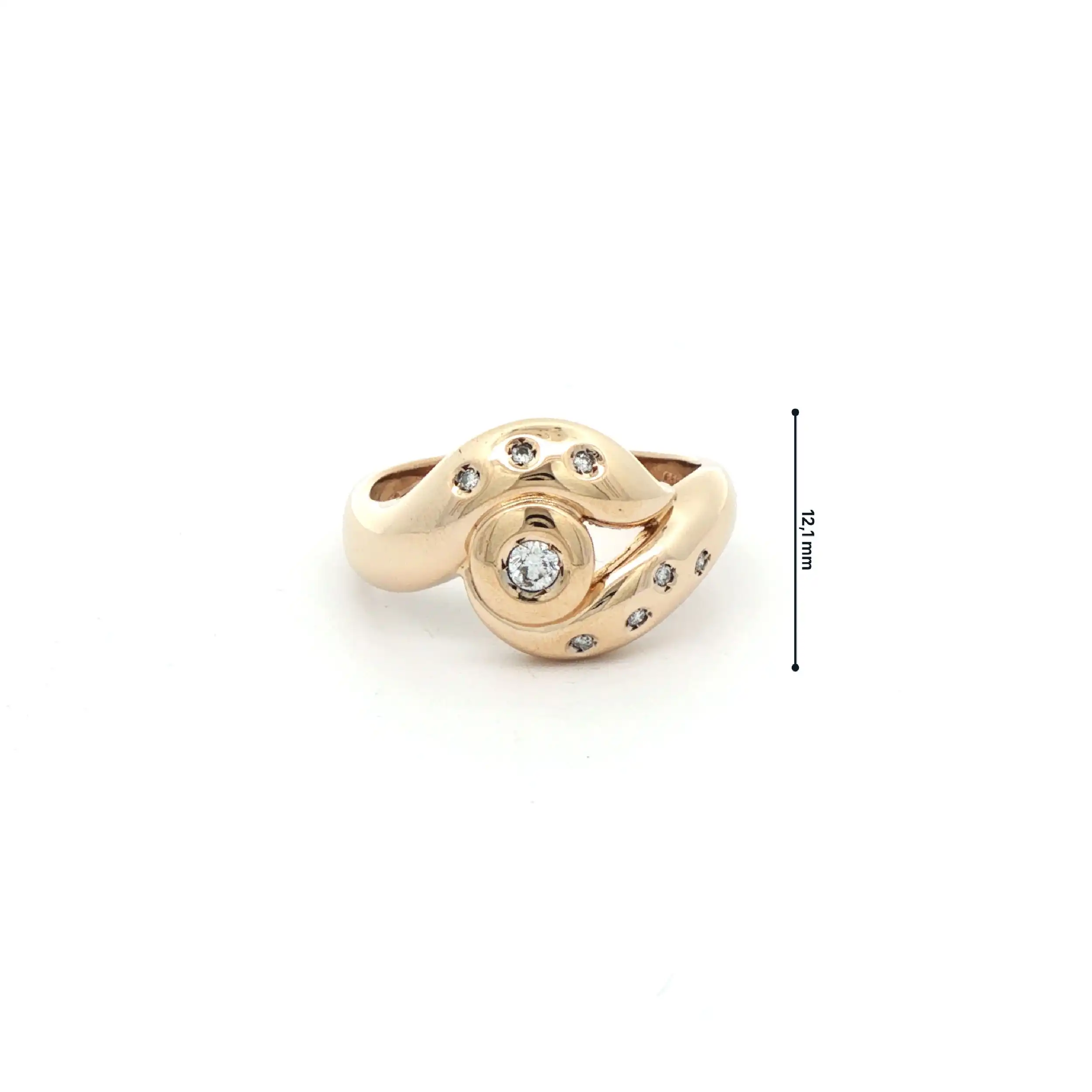 Ring Gelbgold mit Brillanten