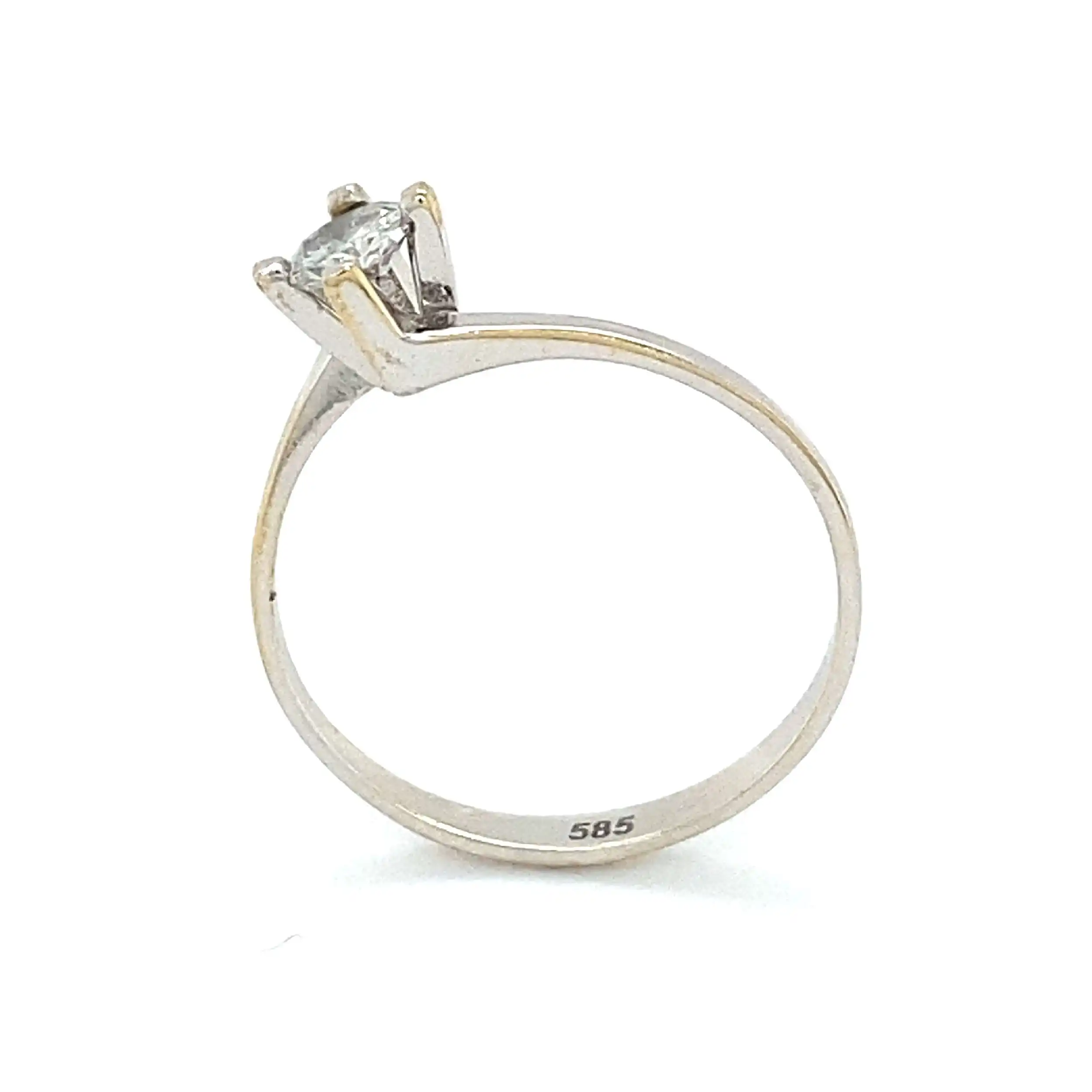 Ring Weißgold mit Brillant Solitär Ring Weißgold mit Brillant Solitär
