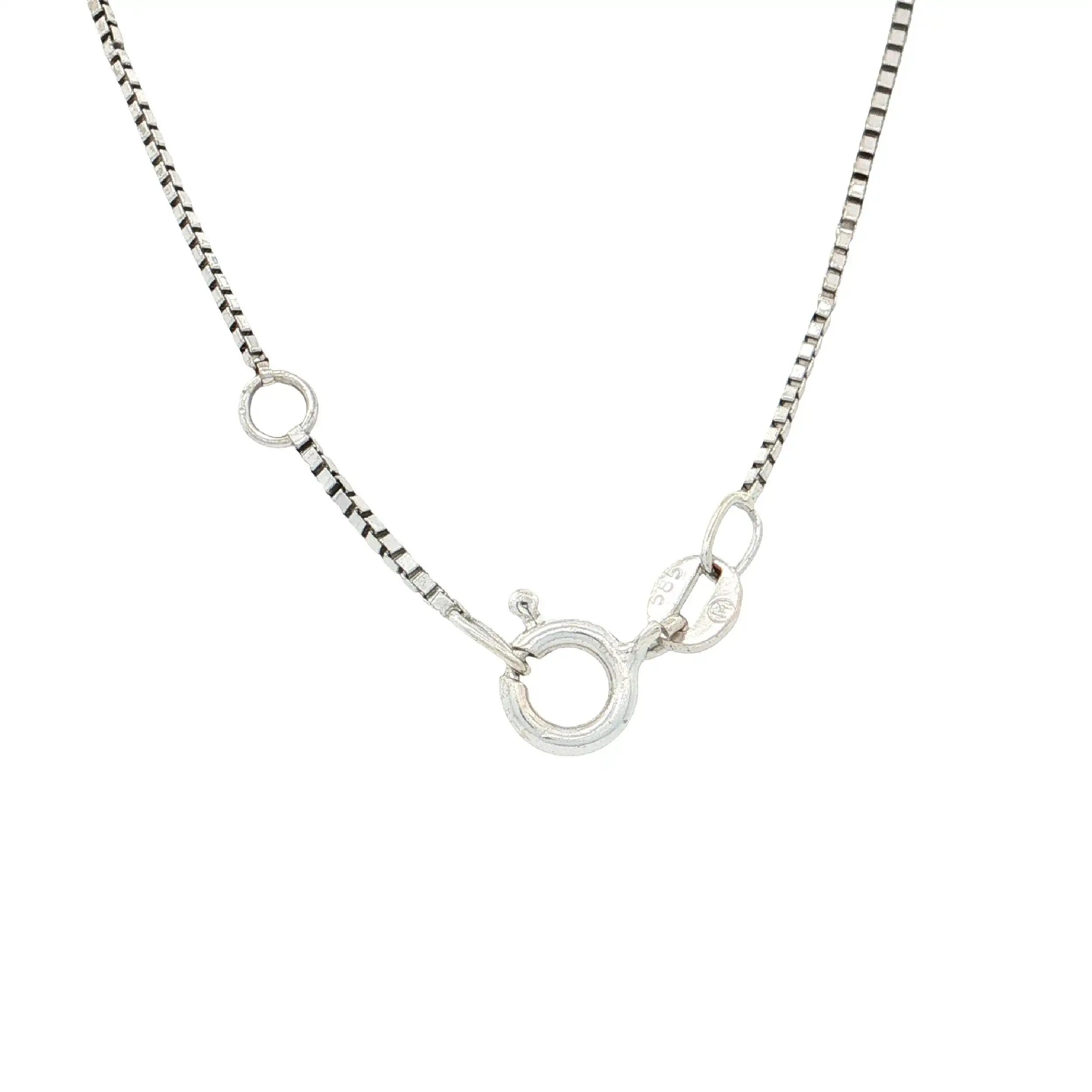 Collier Weißgold mit Herzanhänger mit Diamanten