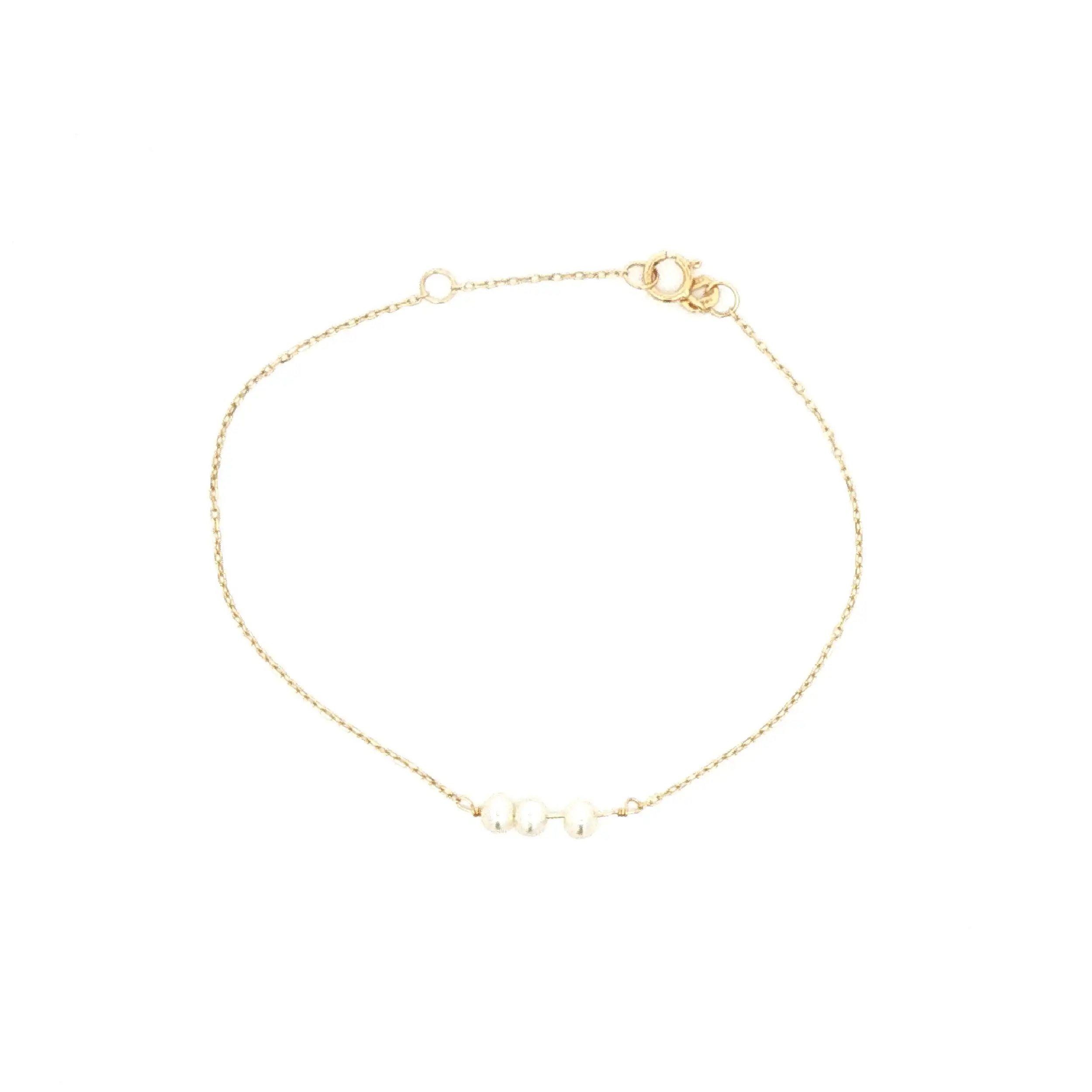 Panzerarmband mit Perlen