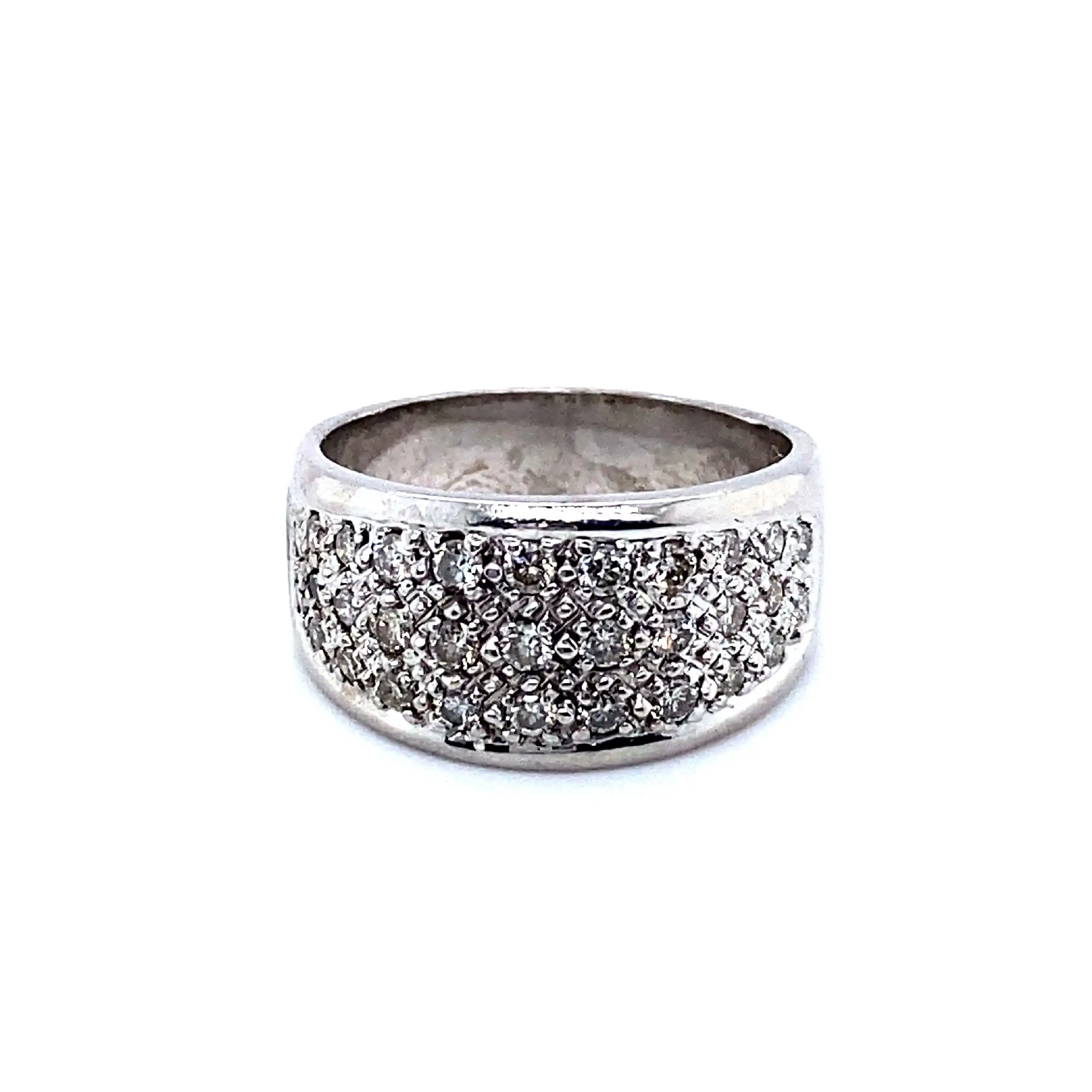 Ring Weißgold mit Brillanten, graviert mit 0,72ct Ring Weißgold mit Brillanten, graviert mit 0,72ct