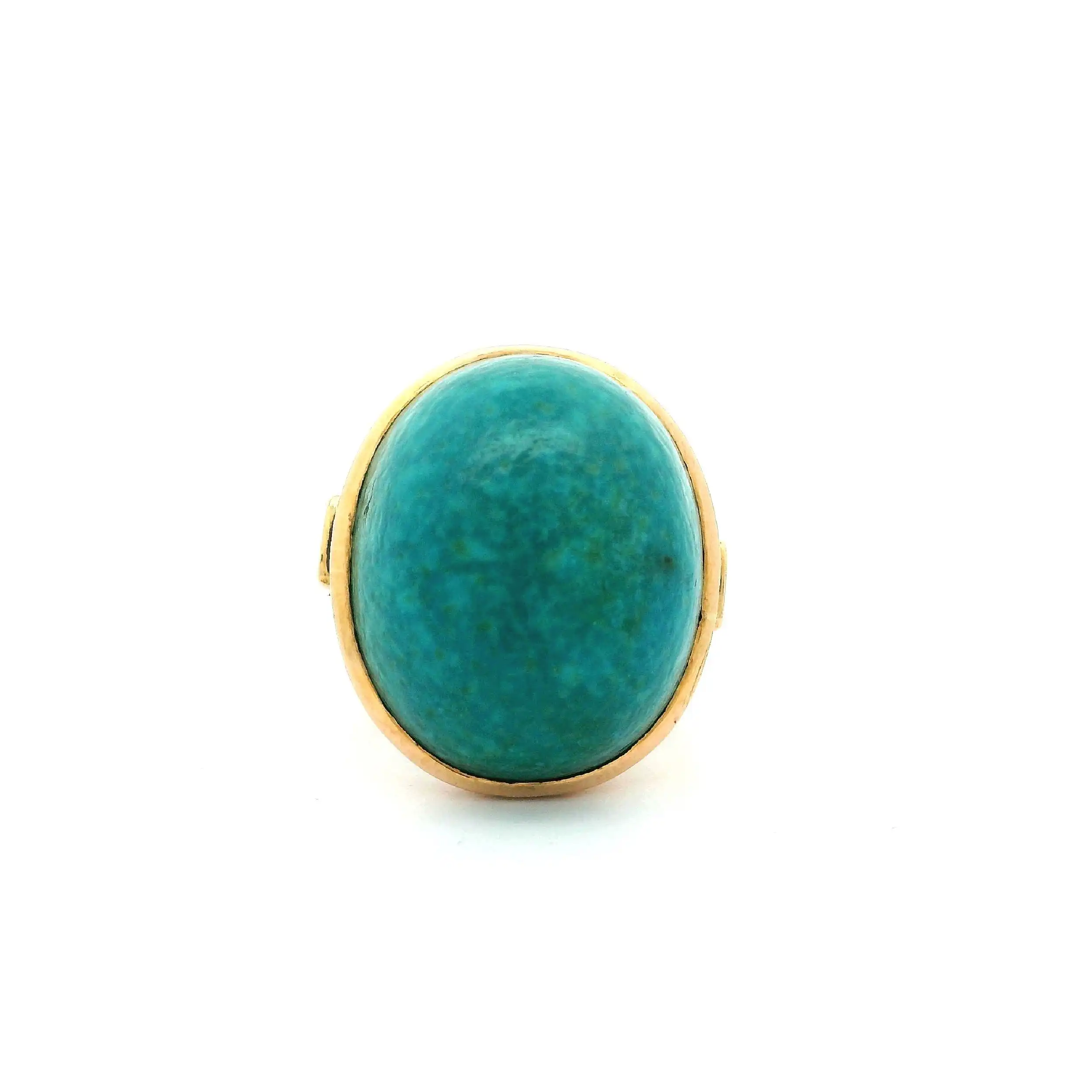 Ring Roségold mit Türkis Cabochon