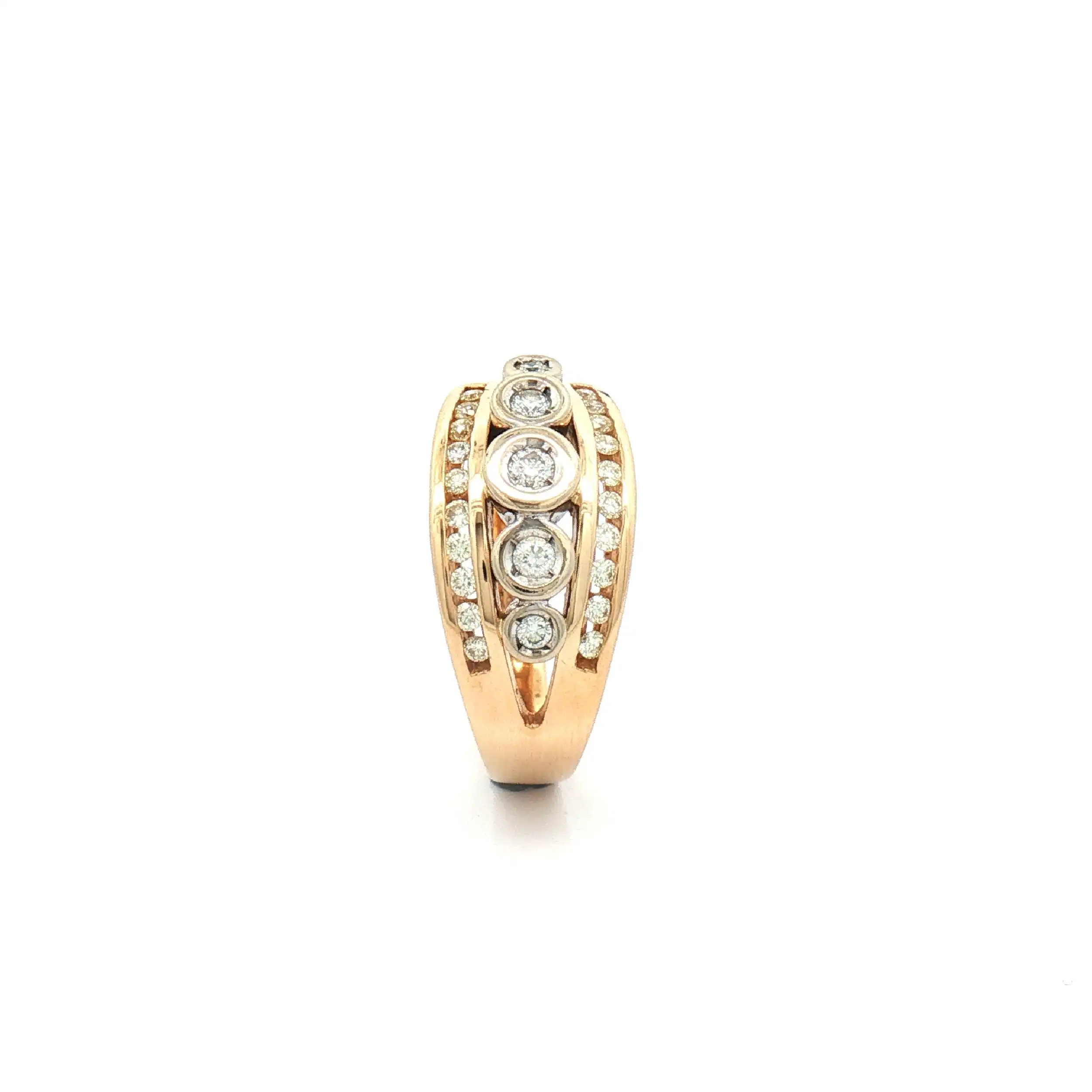 Ring Bicolor mit Brillanten Ring Bicolor mit Brillanten