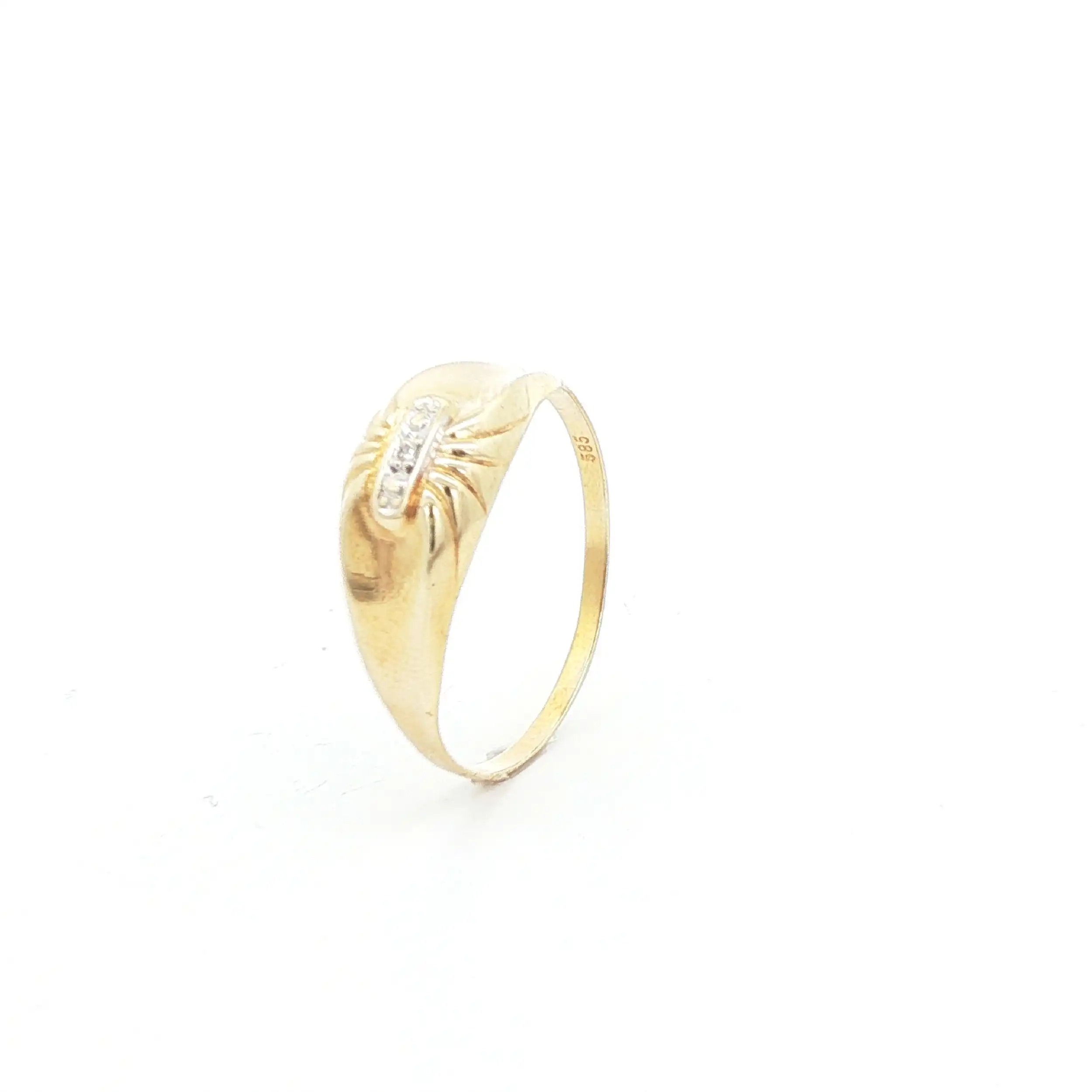 Ring Bicolor mit Diamant