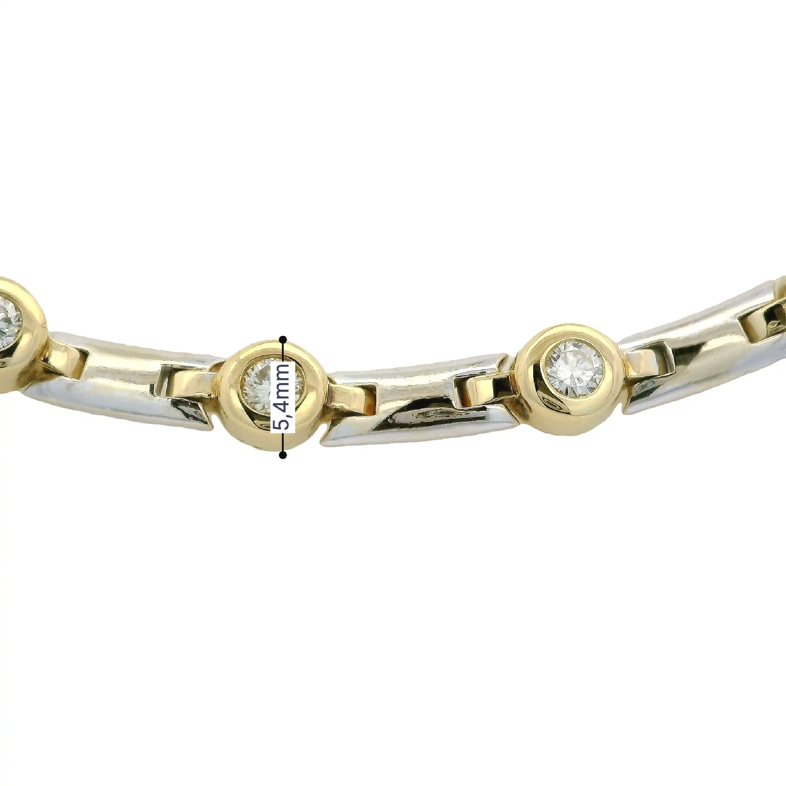 Collier Bicolor mit Brillanten Collier Bicolor mit Brillanten