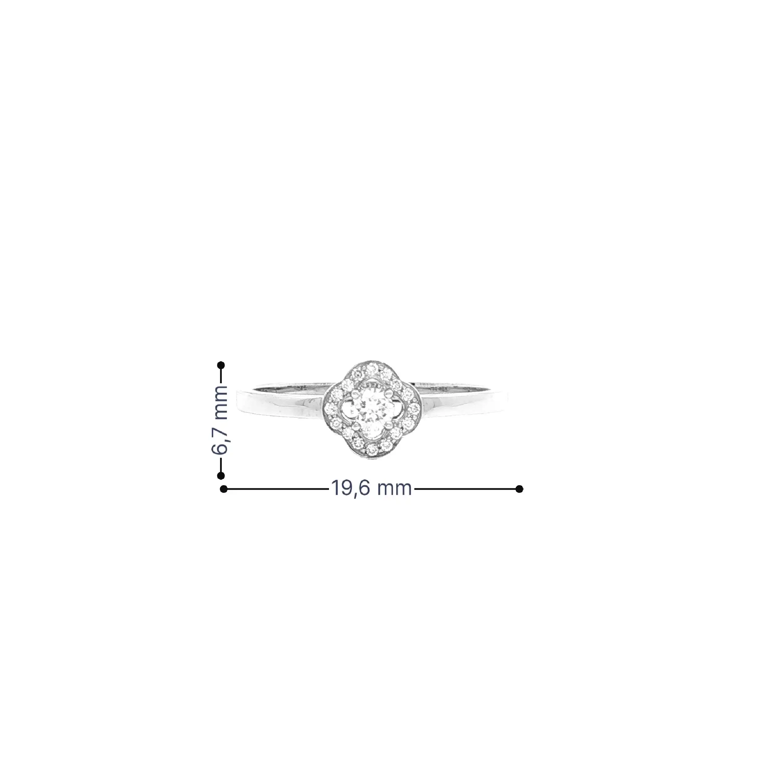 Ring Weißgold mit Brillanten Ring Weißgold mit Brillanten