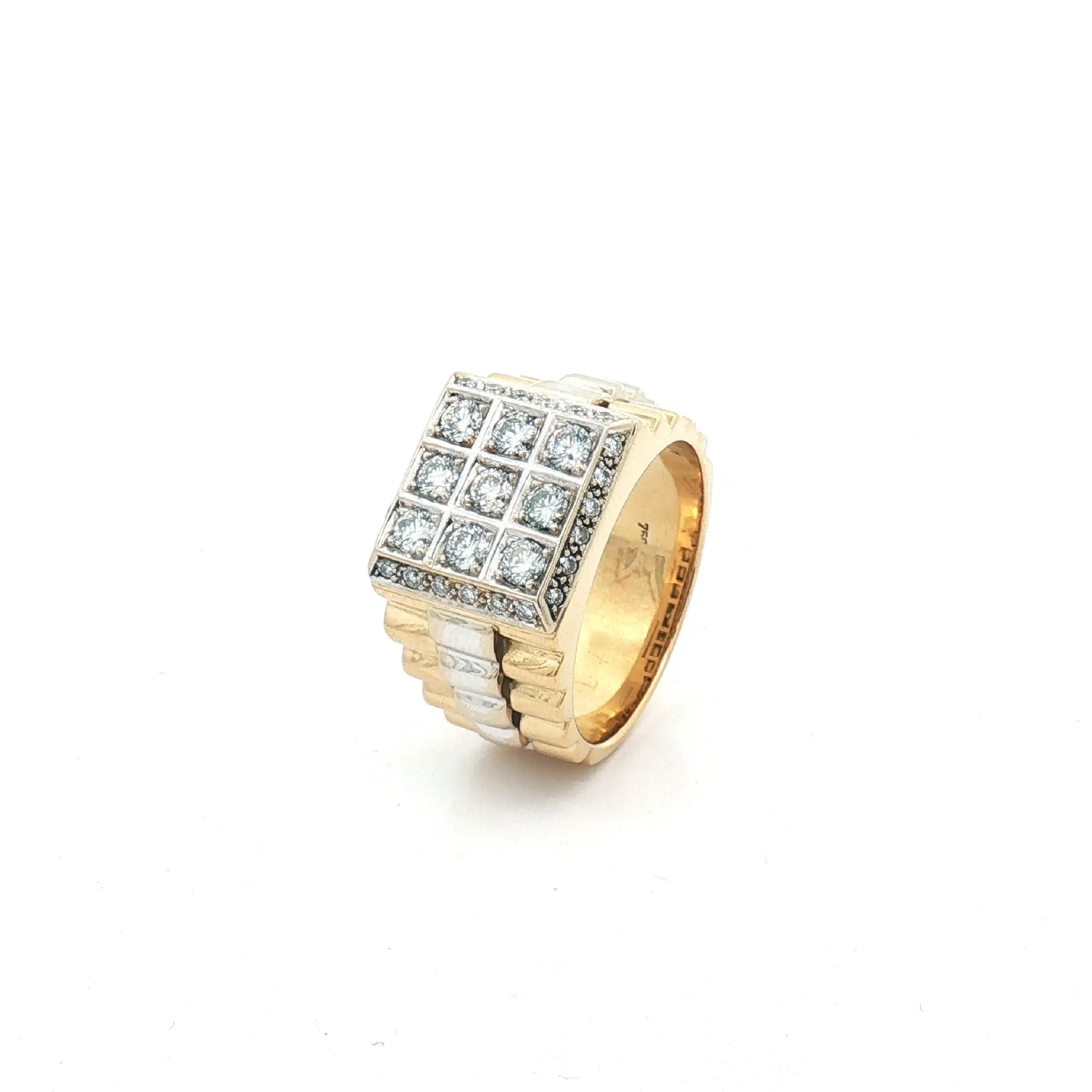 Ring Bicolor mit Brillanten