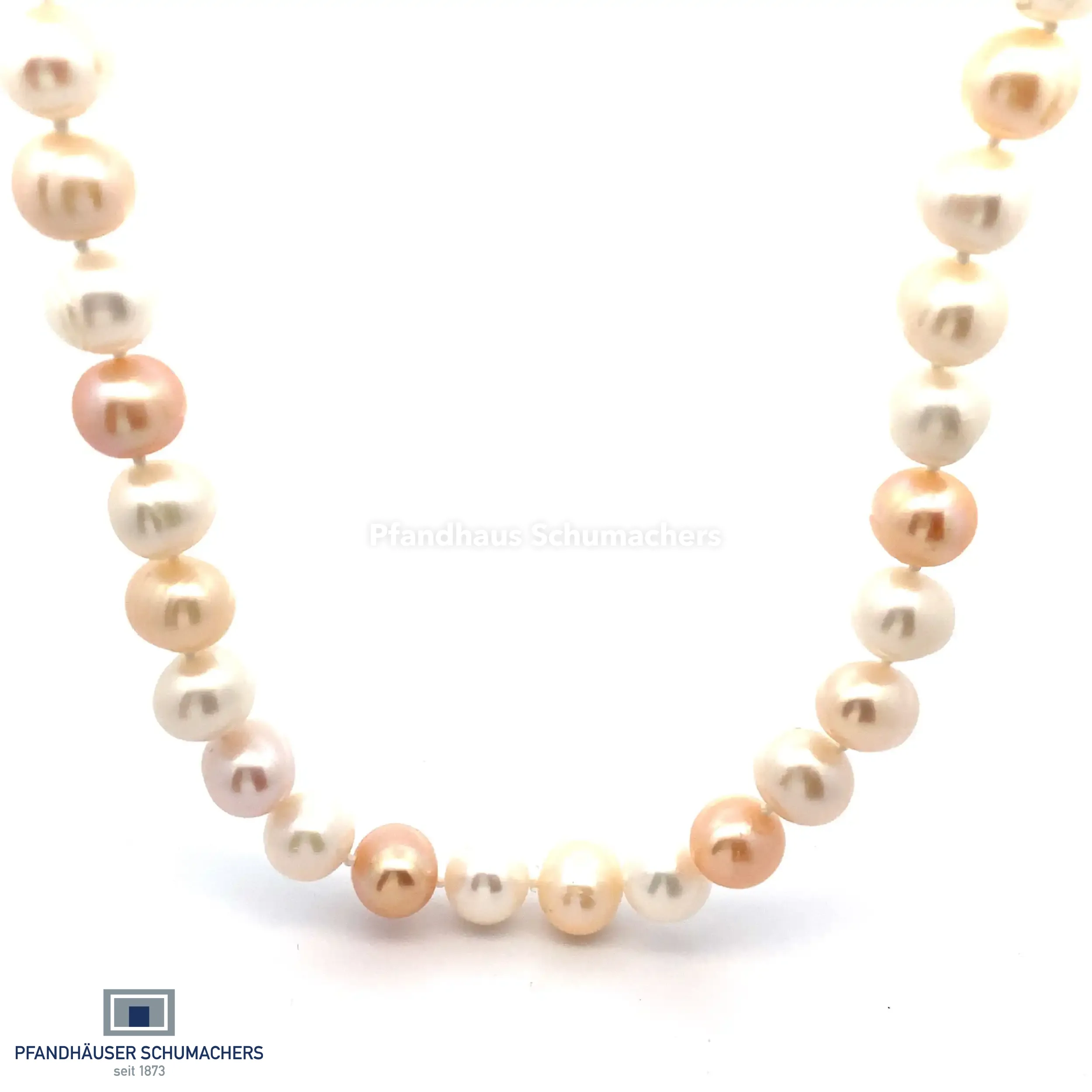 Perlenkette mit gefärbten Perlen und Magnetschloss