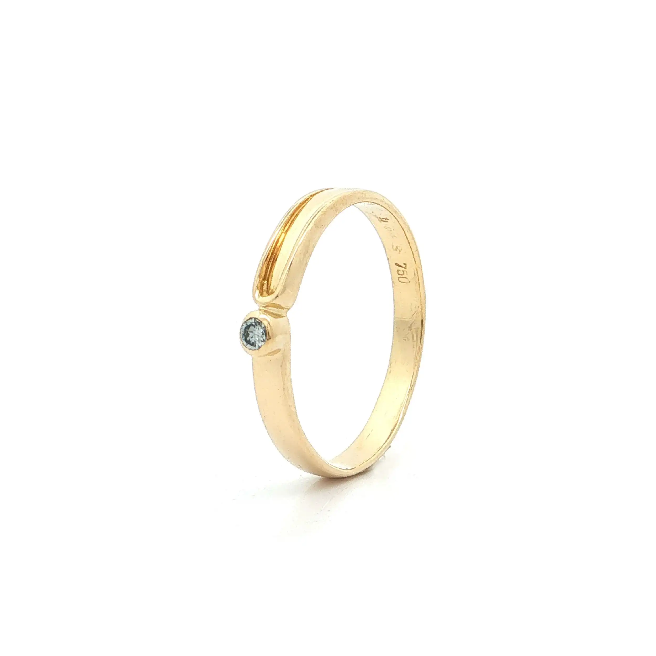 Solitärring Gelbgold mit Brillant
