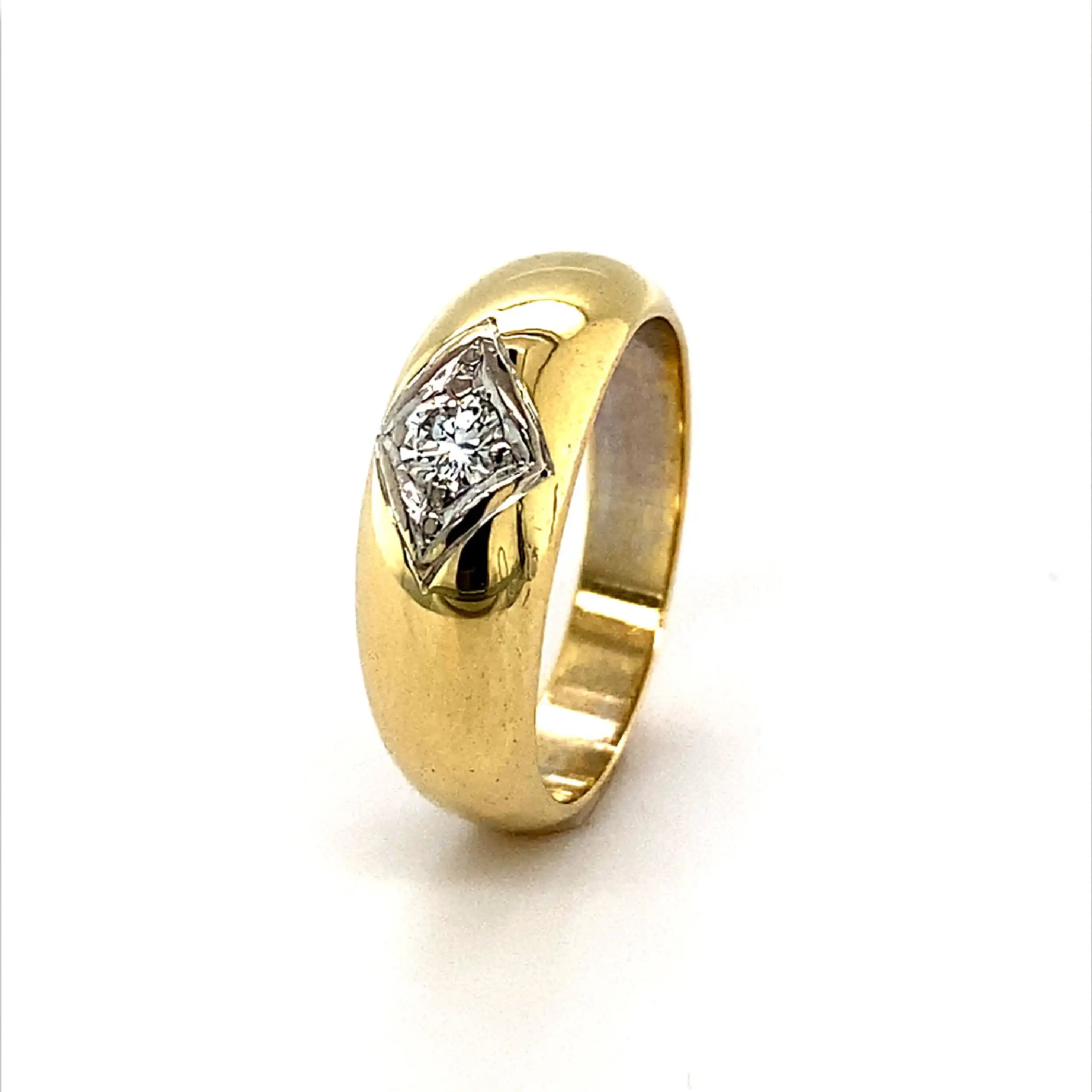 Ring Bicolor mit Brillant Ring Bicolor mit Brillant