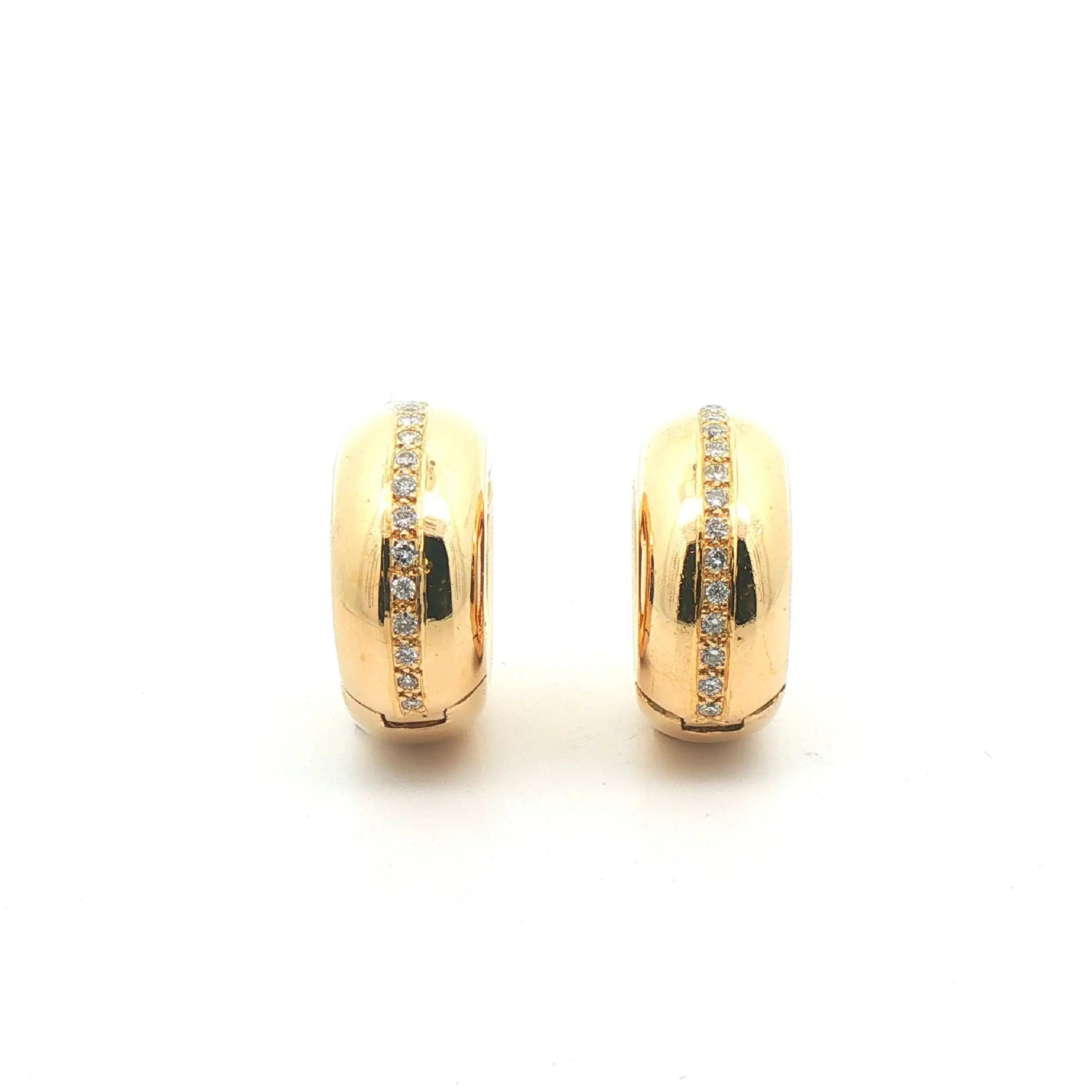 Creolen Gelbgold mit Brillanten