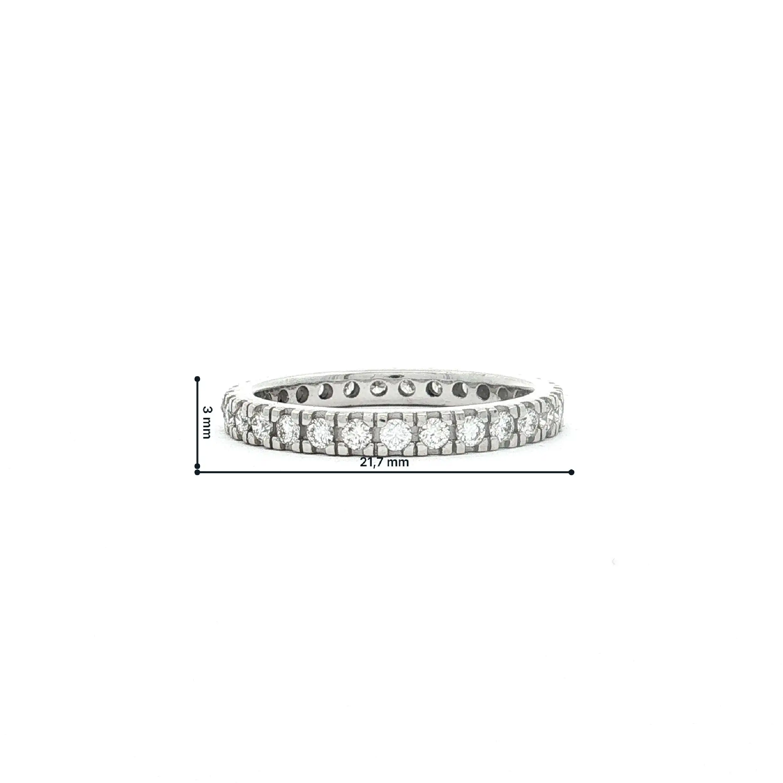 Memoryring Weißgold Moncara mit Brillanten