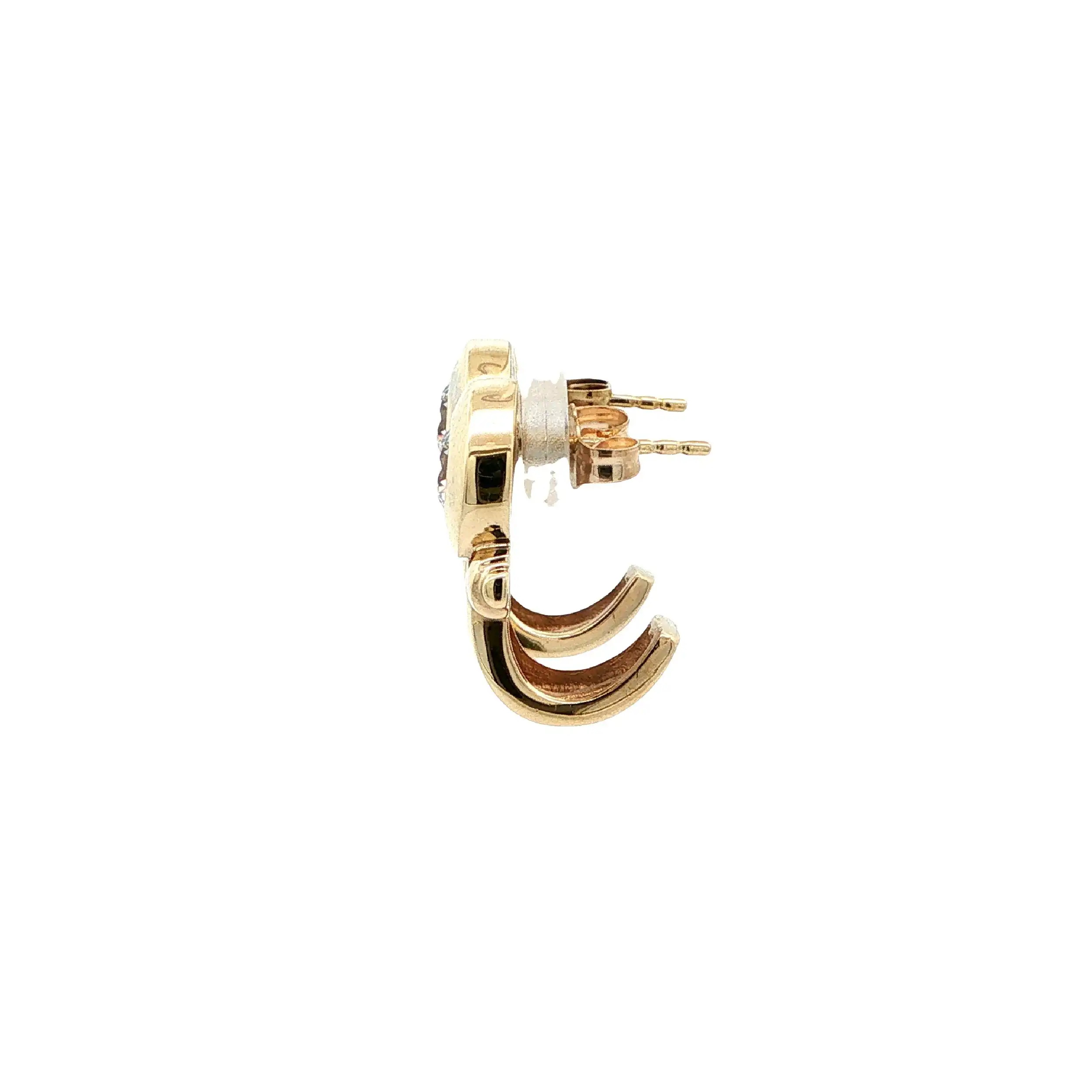 Ohrstecker Gelbgold mit Zirkonia
