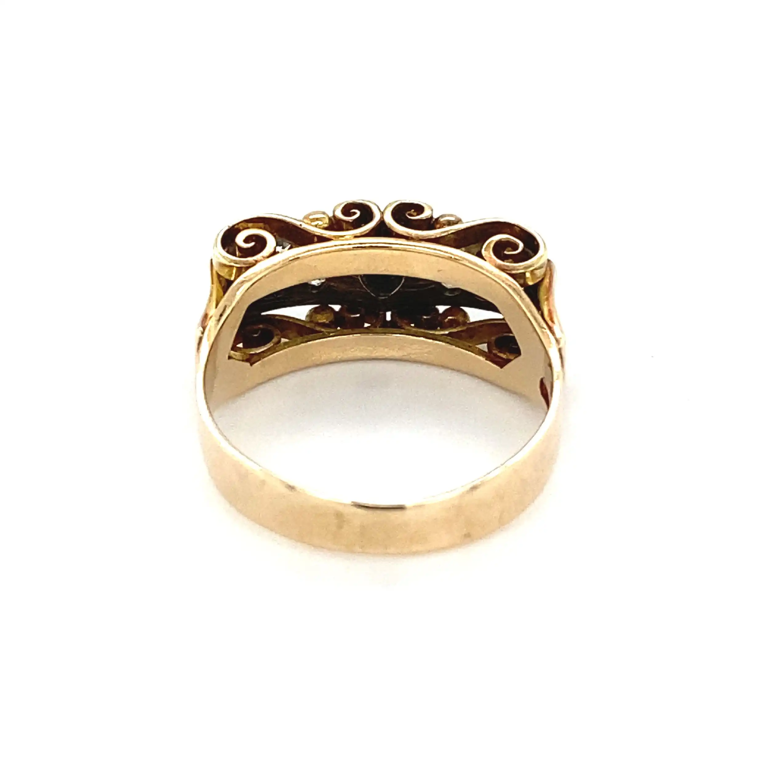 Ring Rotgold mit Diamanten Ring Rotgold mit Diamanten