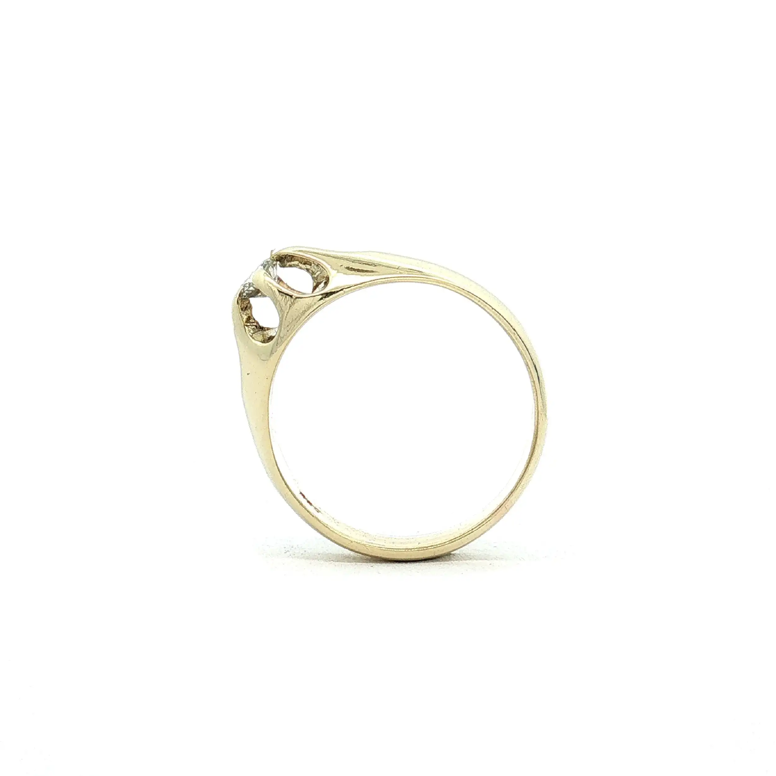 Ring Gelbgold mit Solitär Brillant