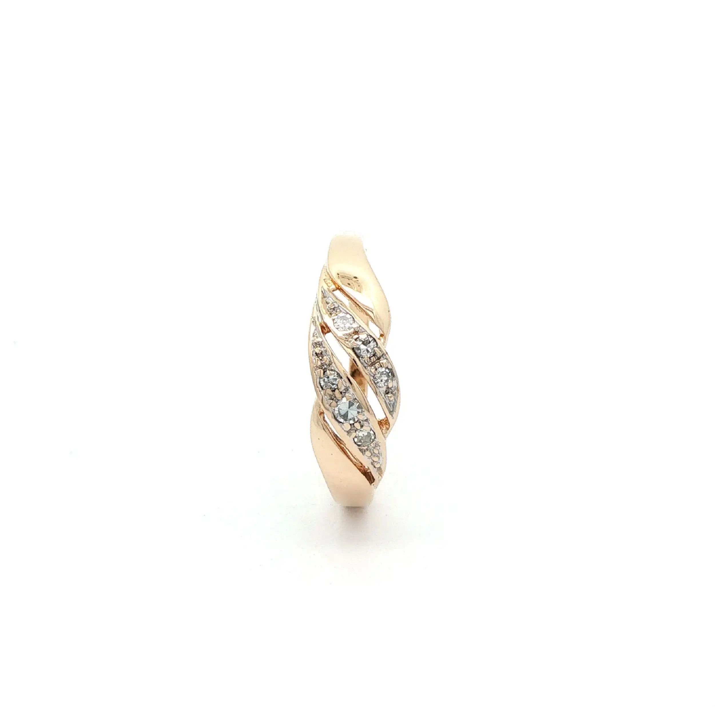 Ring Gelbgold mit Diamanten