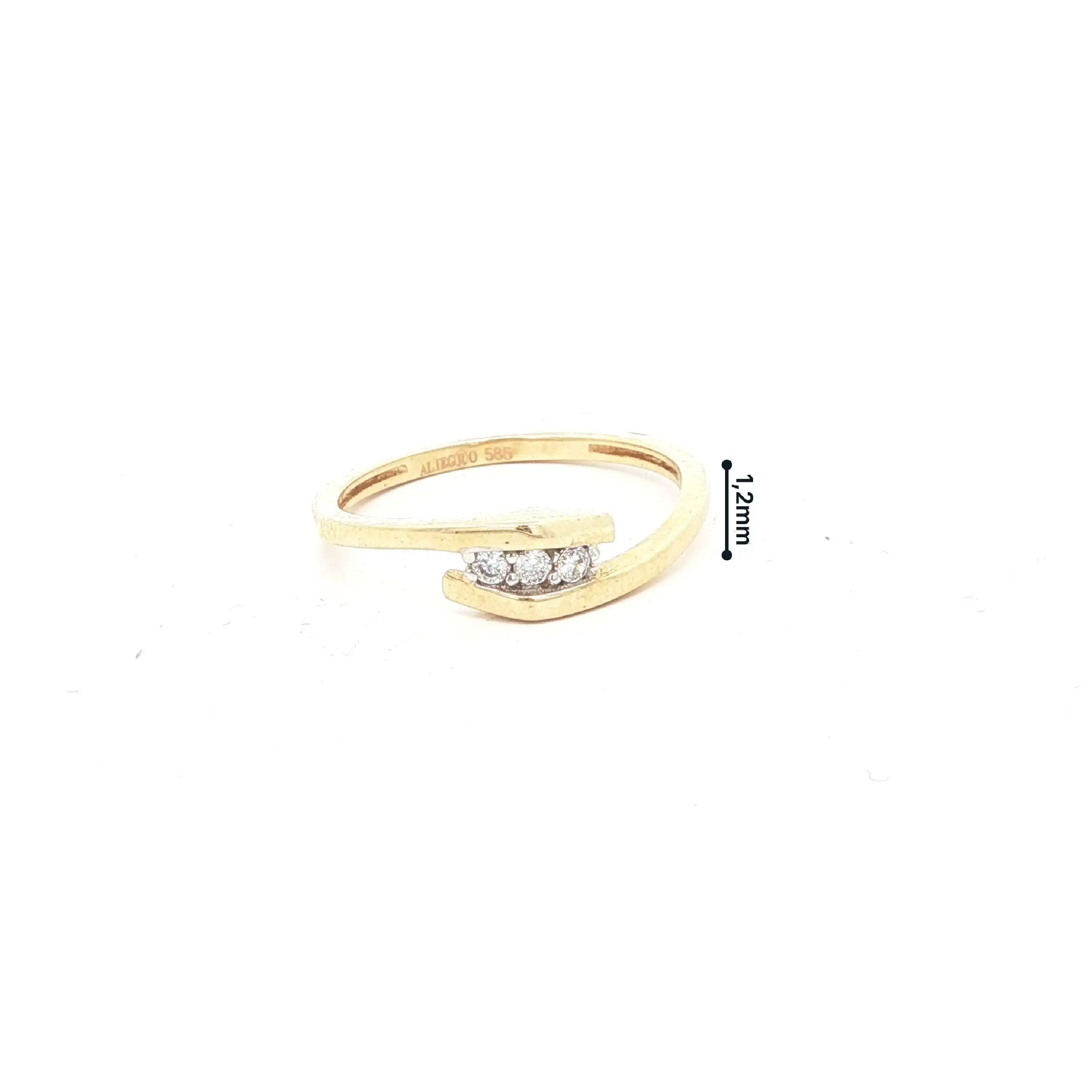 Ring Gelbgold mit Zirkonia Ring Gelbgold mit Zirkonia