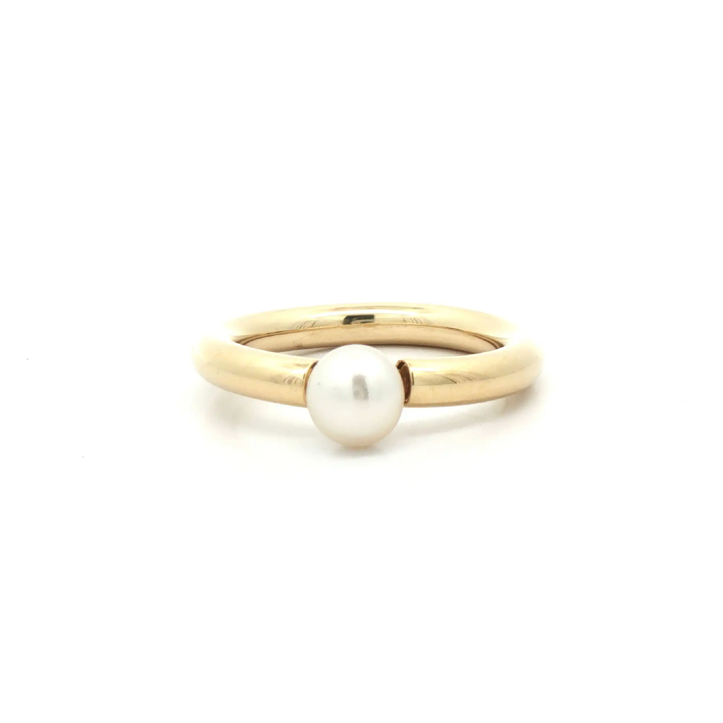 Ring Gelbgold mit Perle