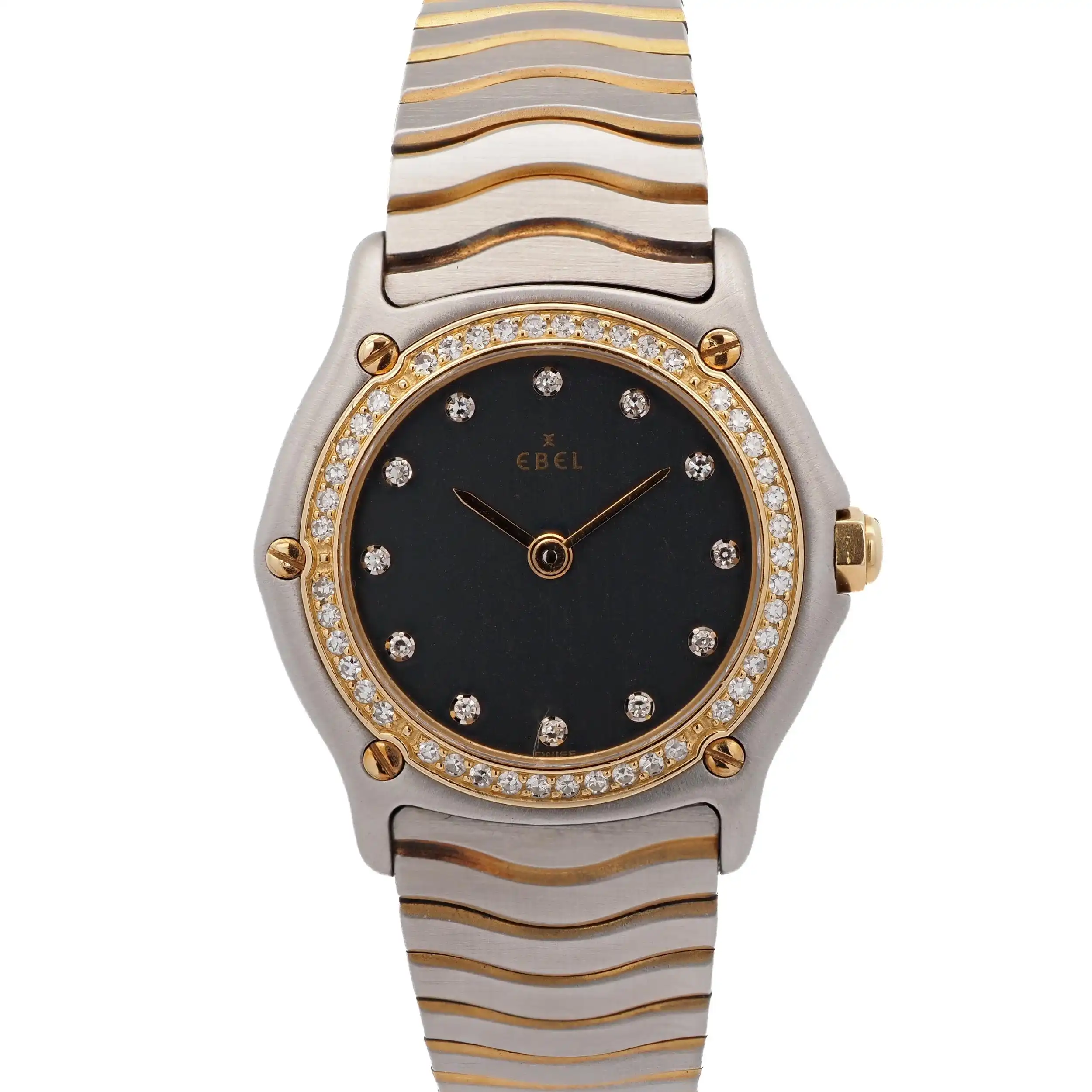 Damenuhr Ebel Sportwave Ref.1090124 Diamantlünette Damenuhr Ebel Sportwave Ref.1090124 Diamantlünette