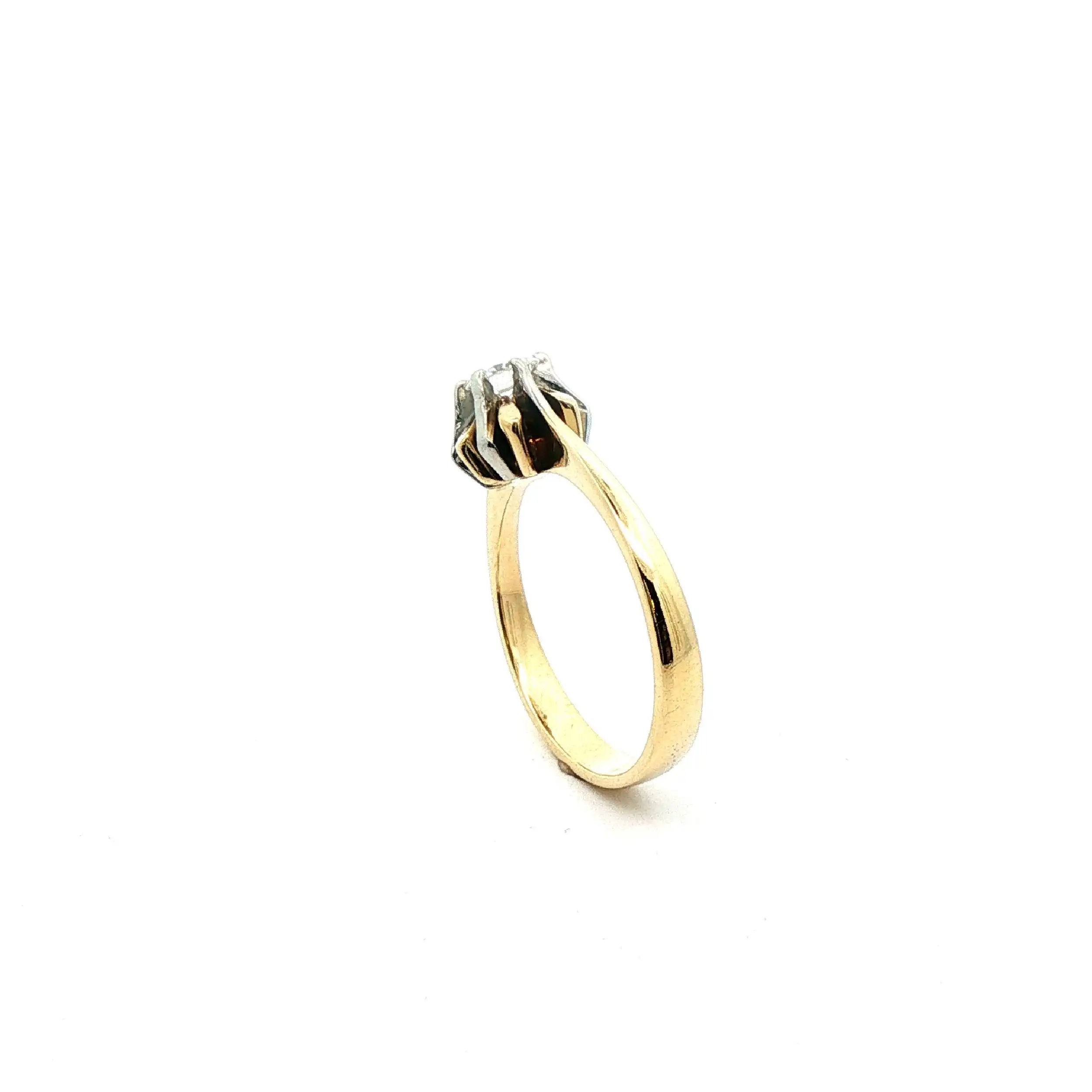 Ring Bicolor mit Brillant