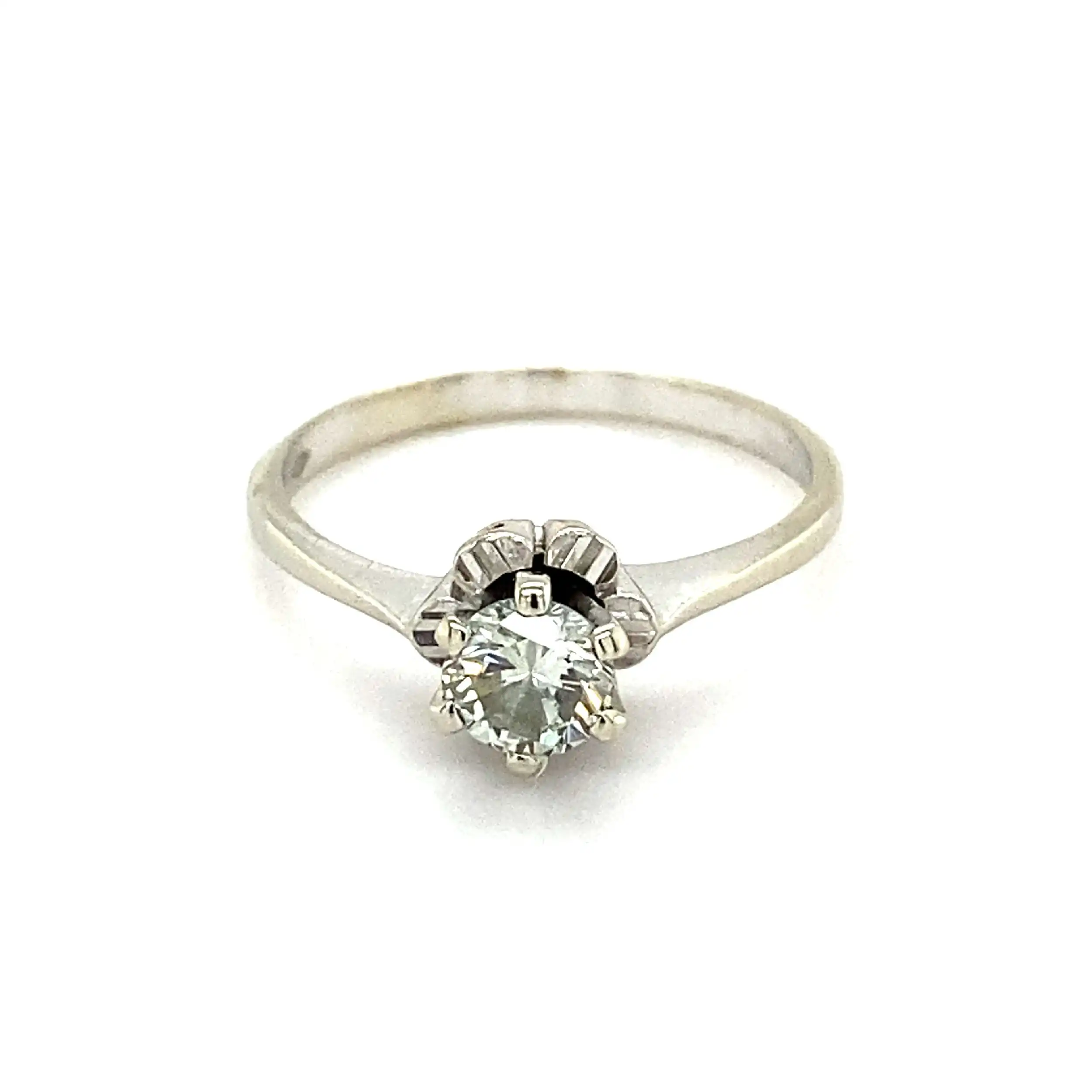 Ring Weißgold mit Brillant Ring Weißgold mit Brillant