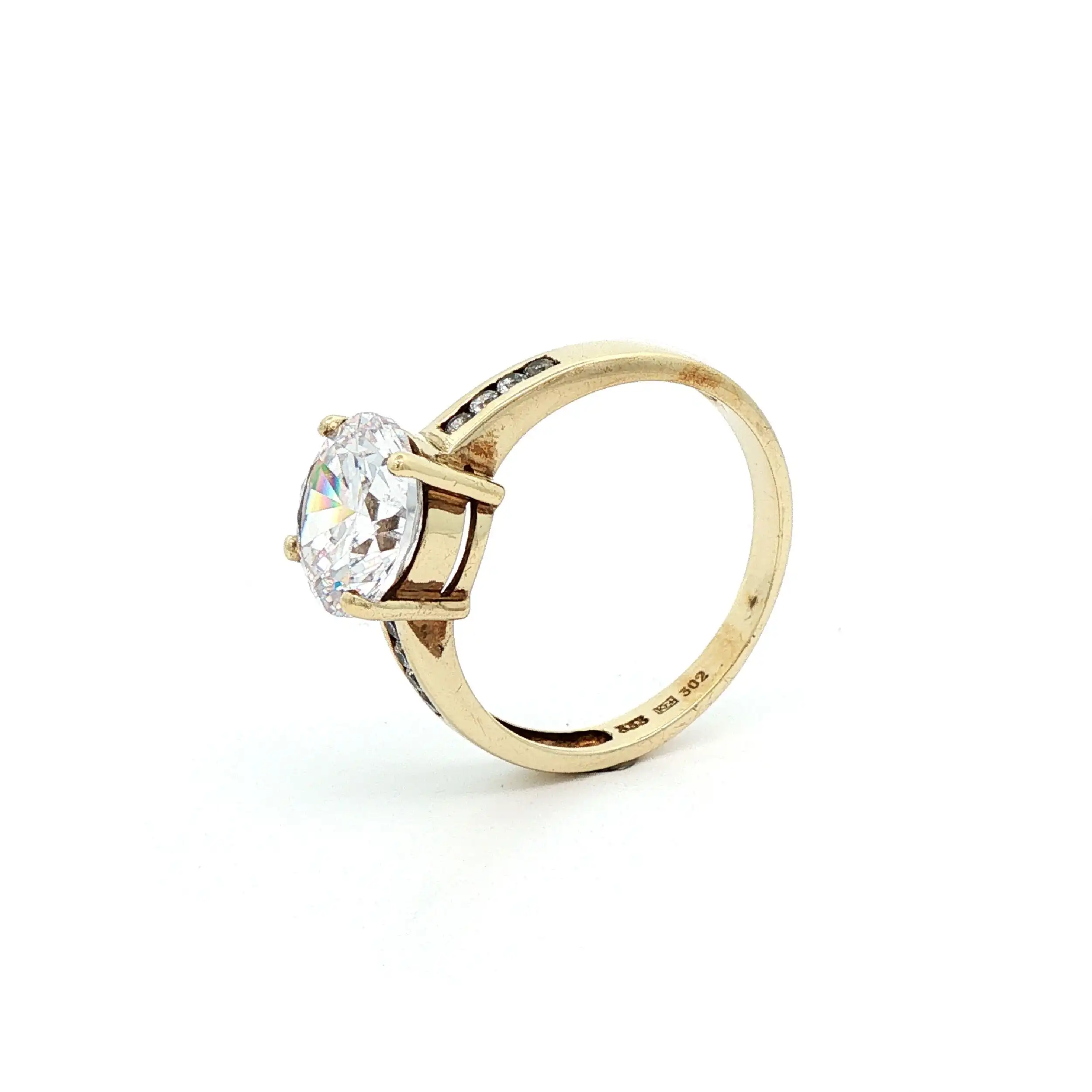 Ring Gelbgold mit Zirkonia Ring Gelbgold mit Zirkonia