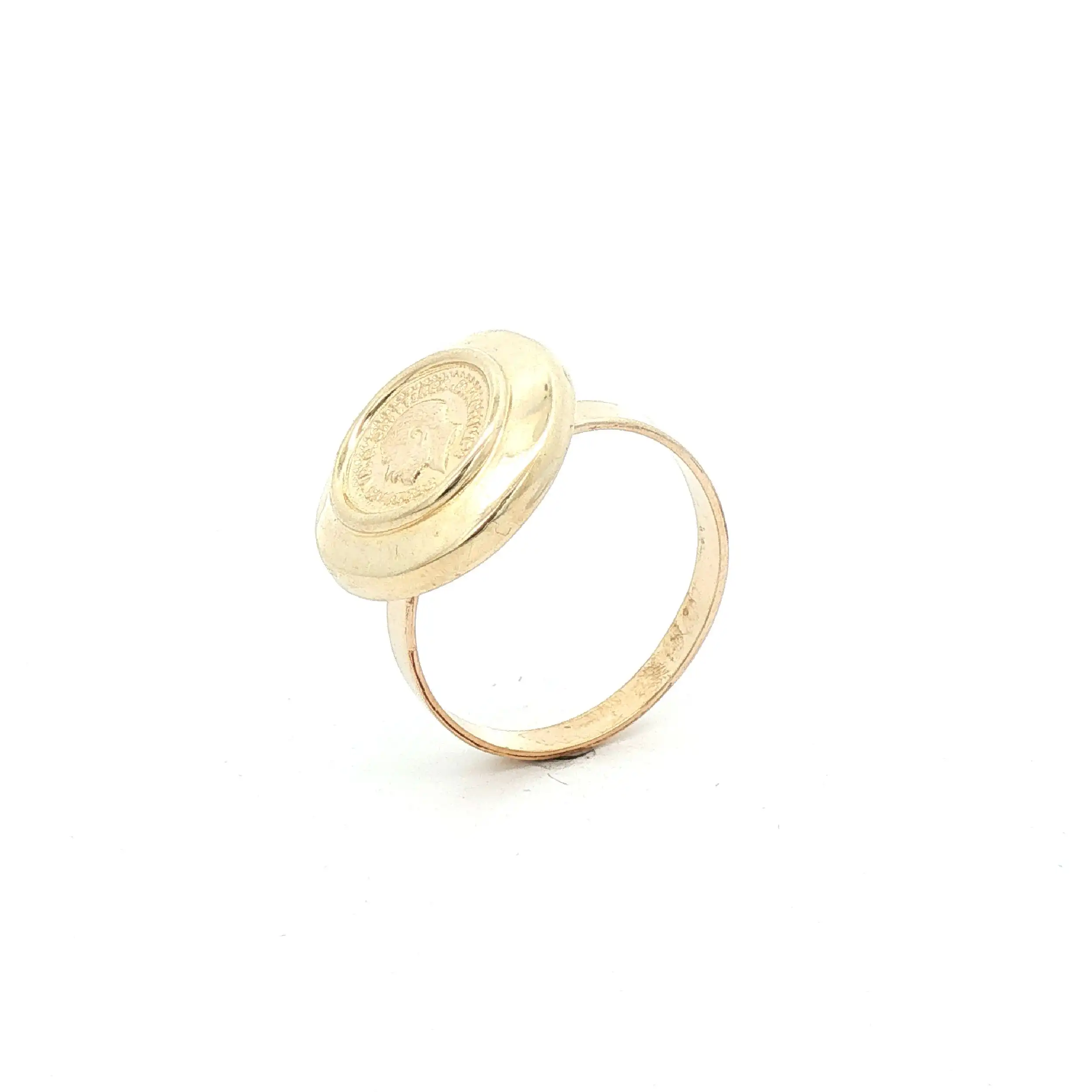 Ring Gelbgold mit Art Münze