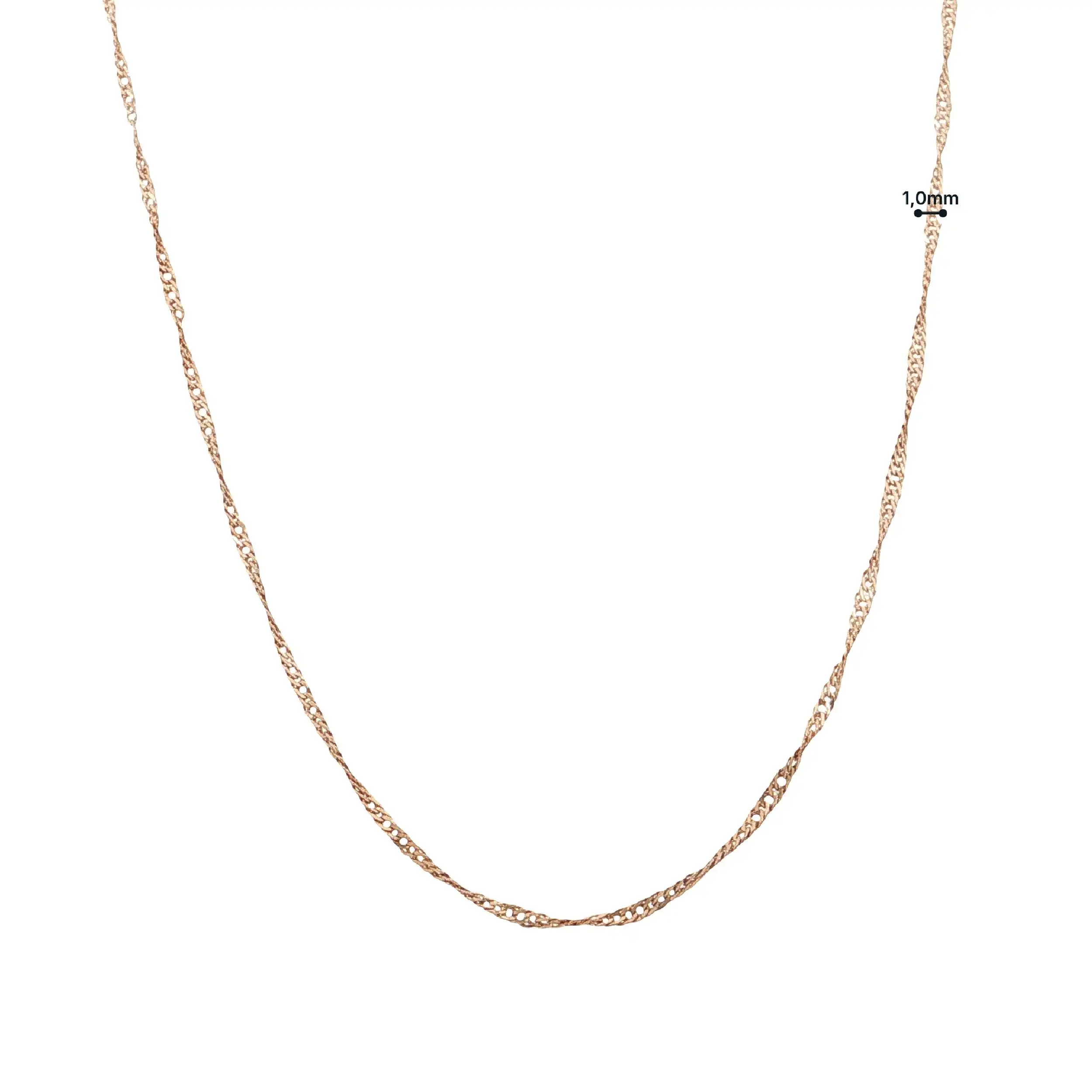 Singapurkette Roségold