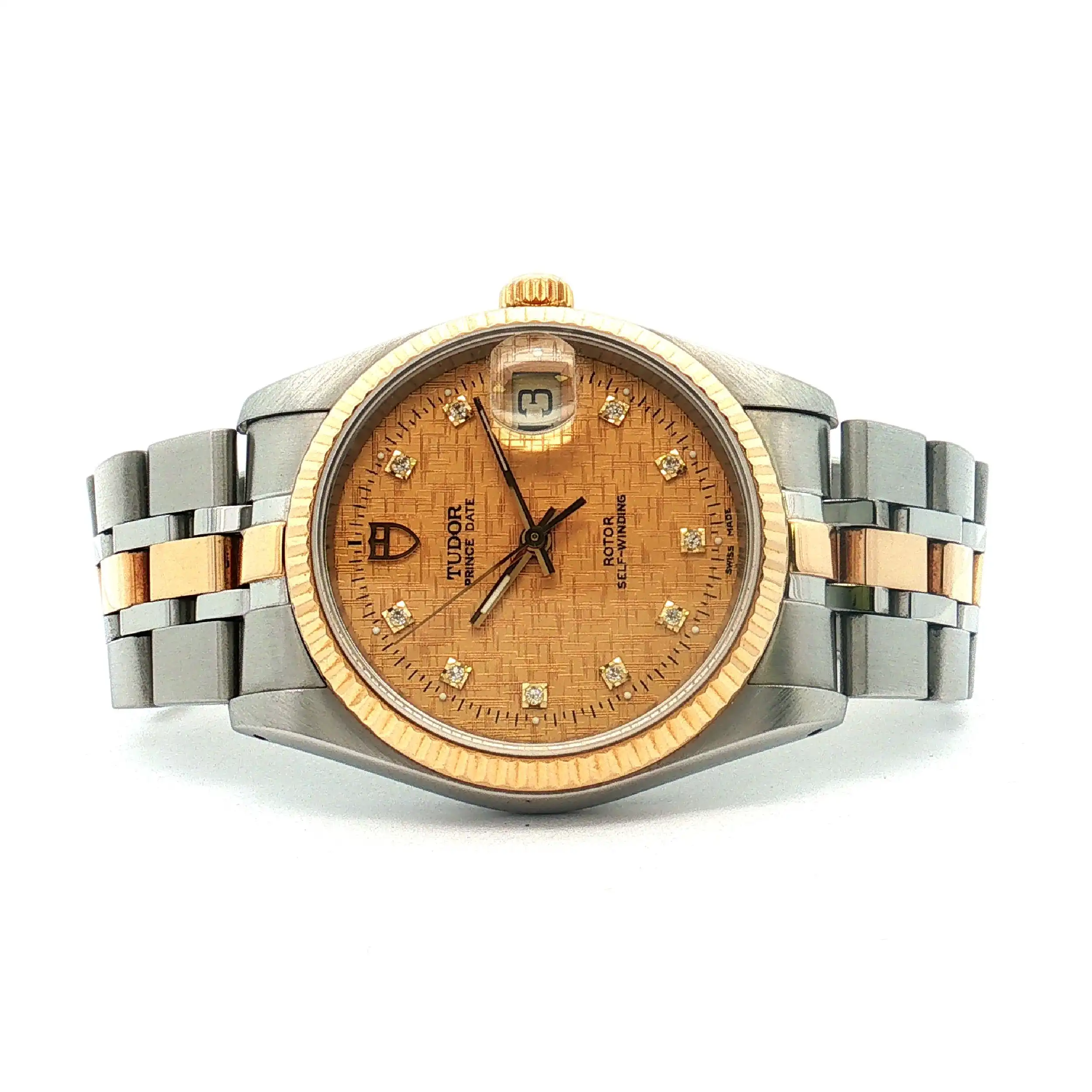 Herrenuhr Tudor Prince Date mit Diamanten 74033 mit Papiere Herrenuhr Tudor Prince Date mit Diamanten 74033 mit Papiere
