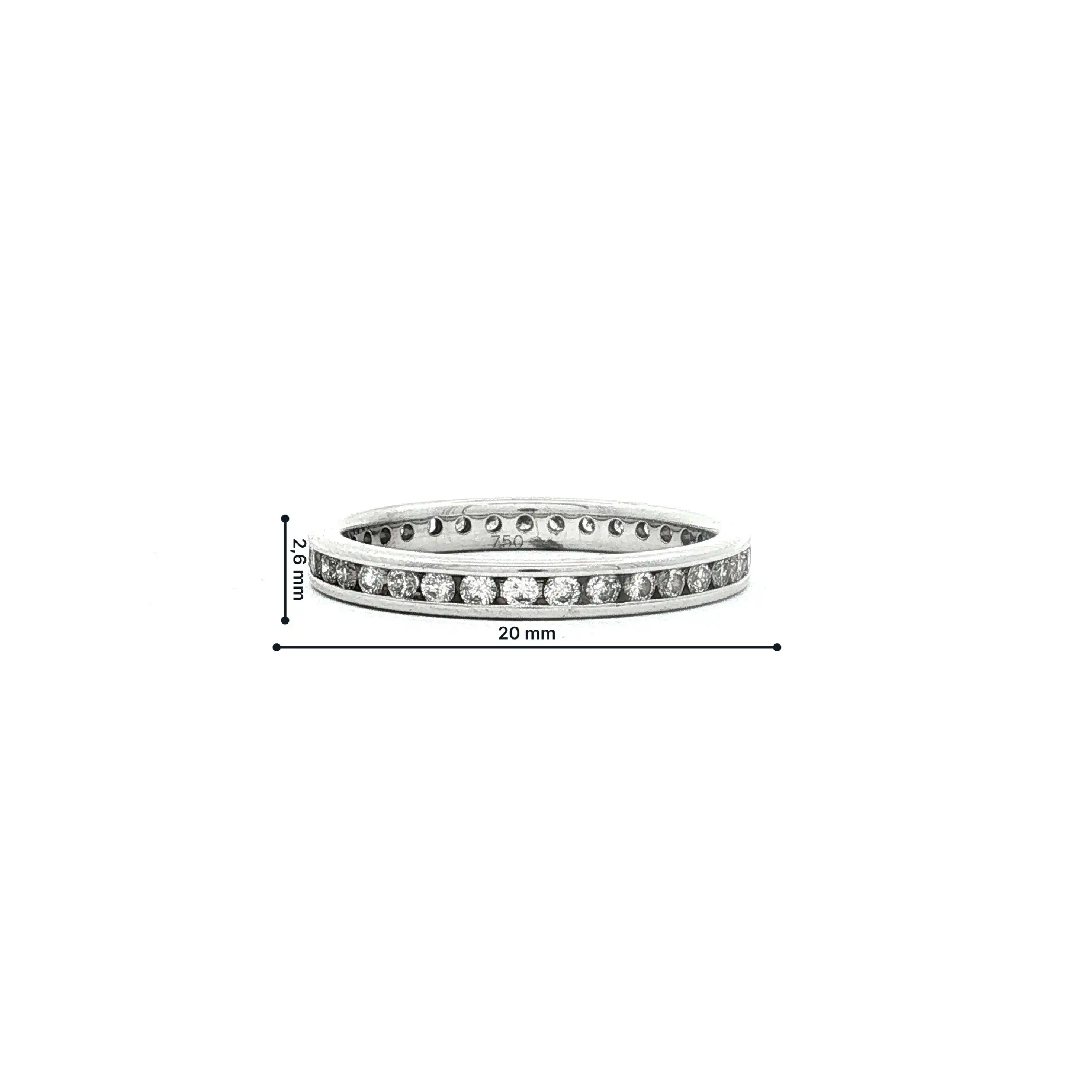 Memoryring Weißgold mit Brillanten Memoryring Weißgold mit Brillanten