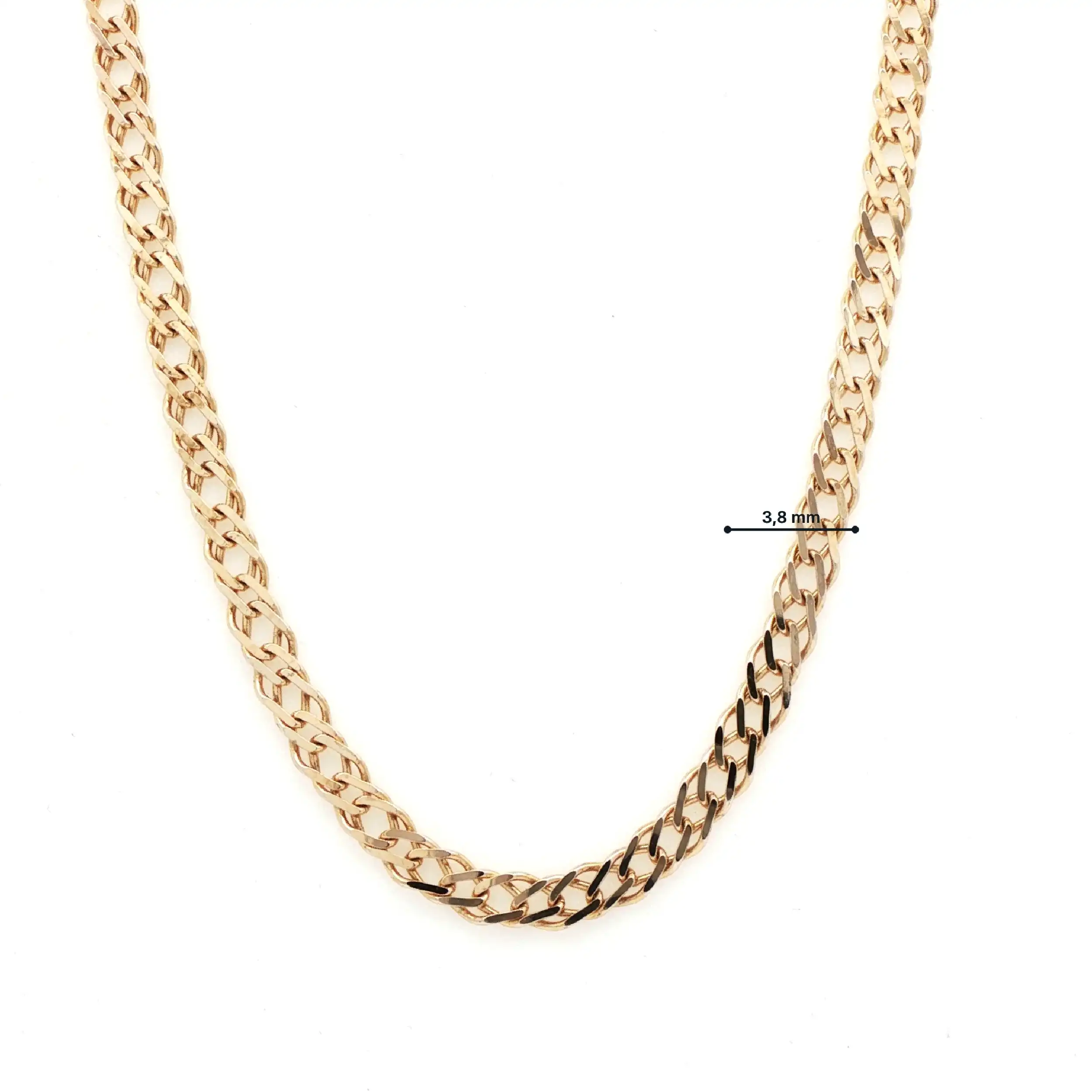 Doppelpanzerkette Gelbgold