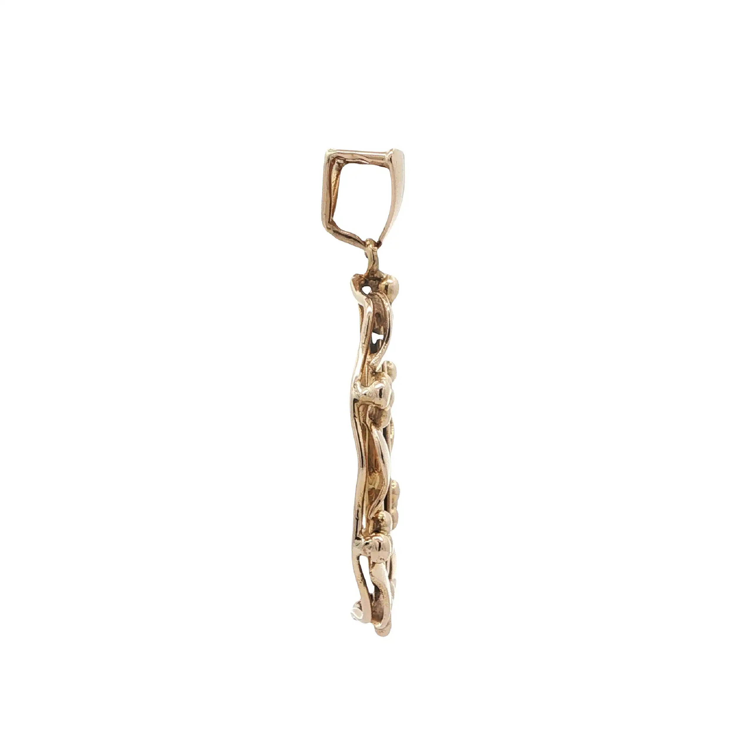 Anhänger Gelbgold mit Feingoldplatte Anhänger Gelbgold mit Feingoldplatte