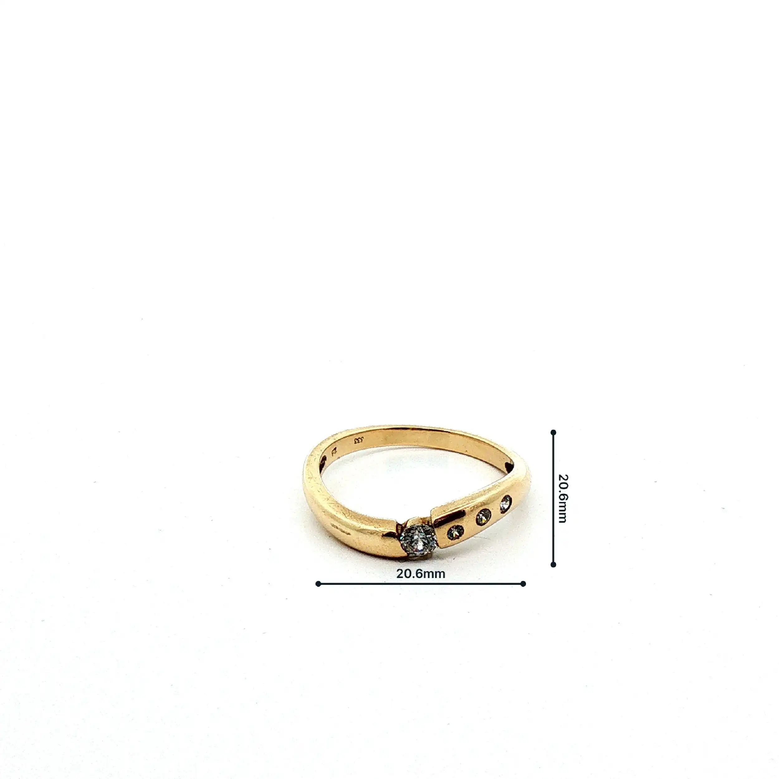 Ring Gelbgold mit Zirkonia