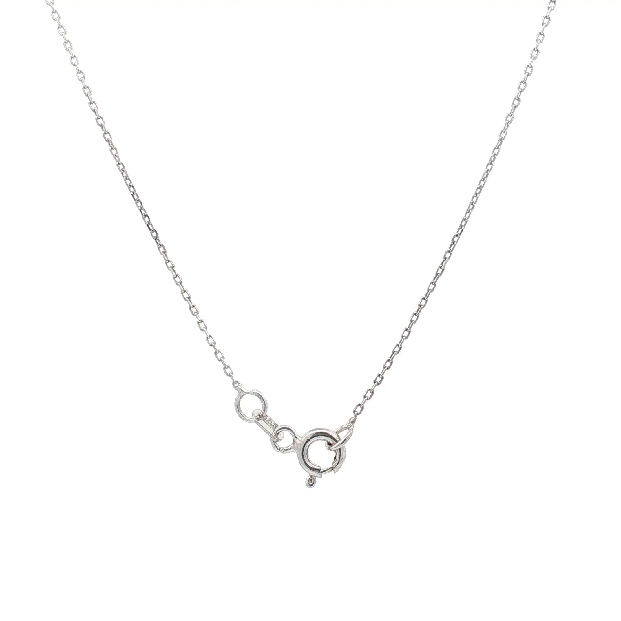 Kette Weißgold mit Anhänger und Zirkonia