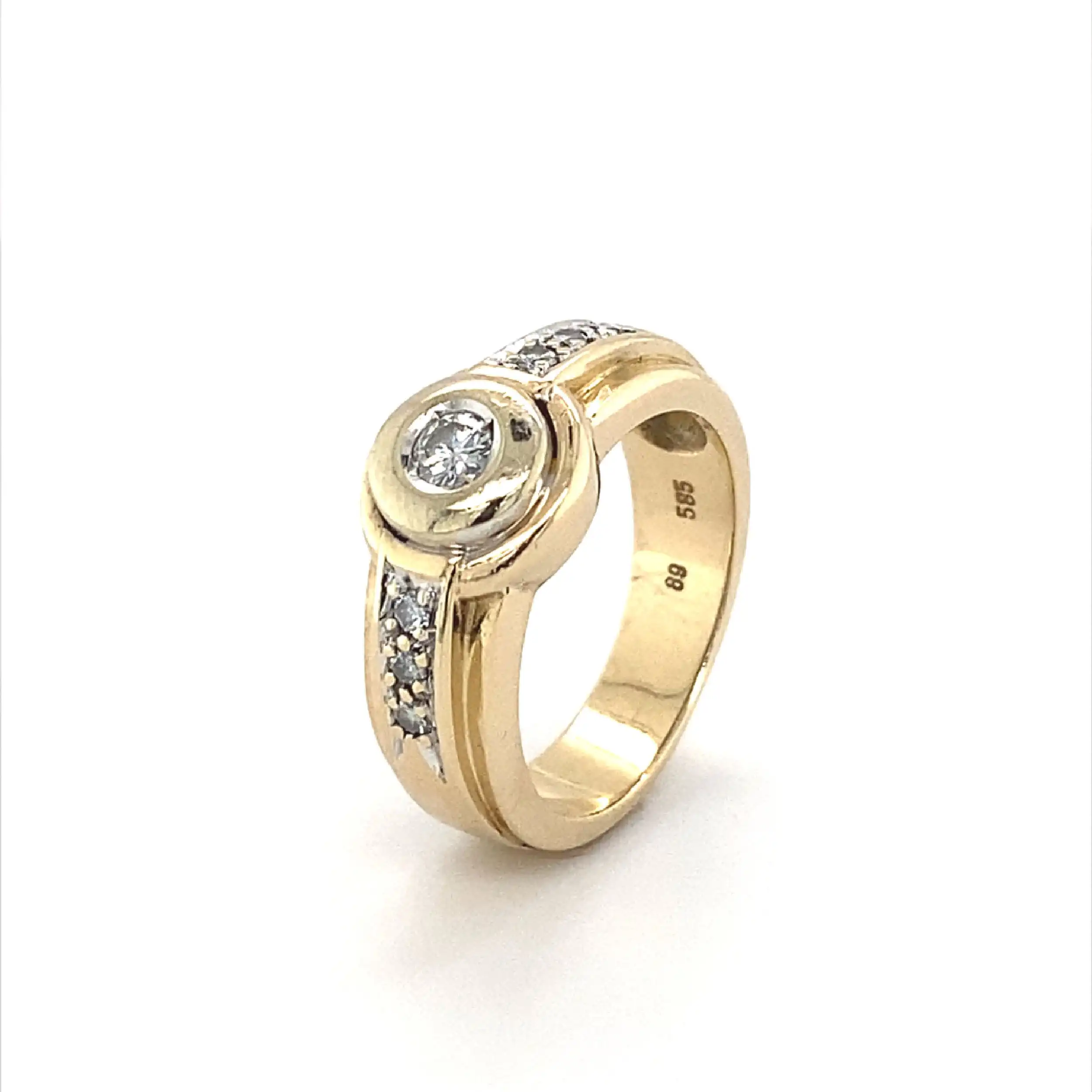 Ring Bicolor mit Brillanten Ring Bicolor mit Brillanten