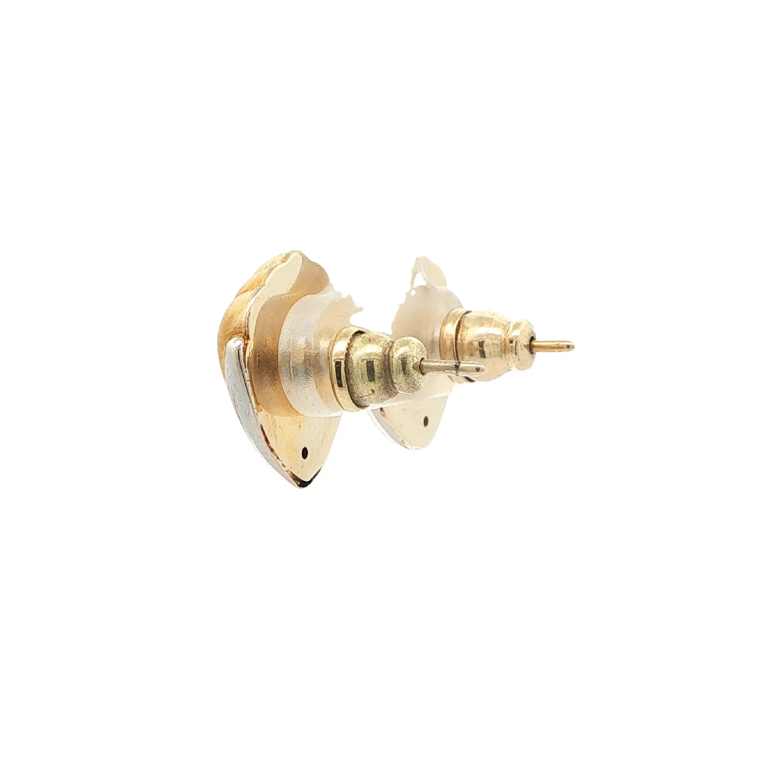 Ohrstecker Bicolor Muschel hohl