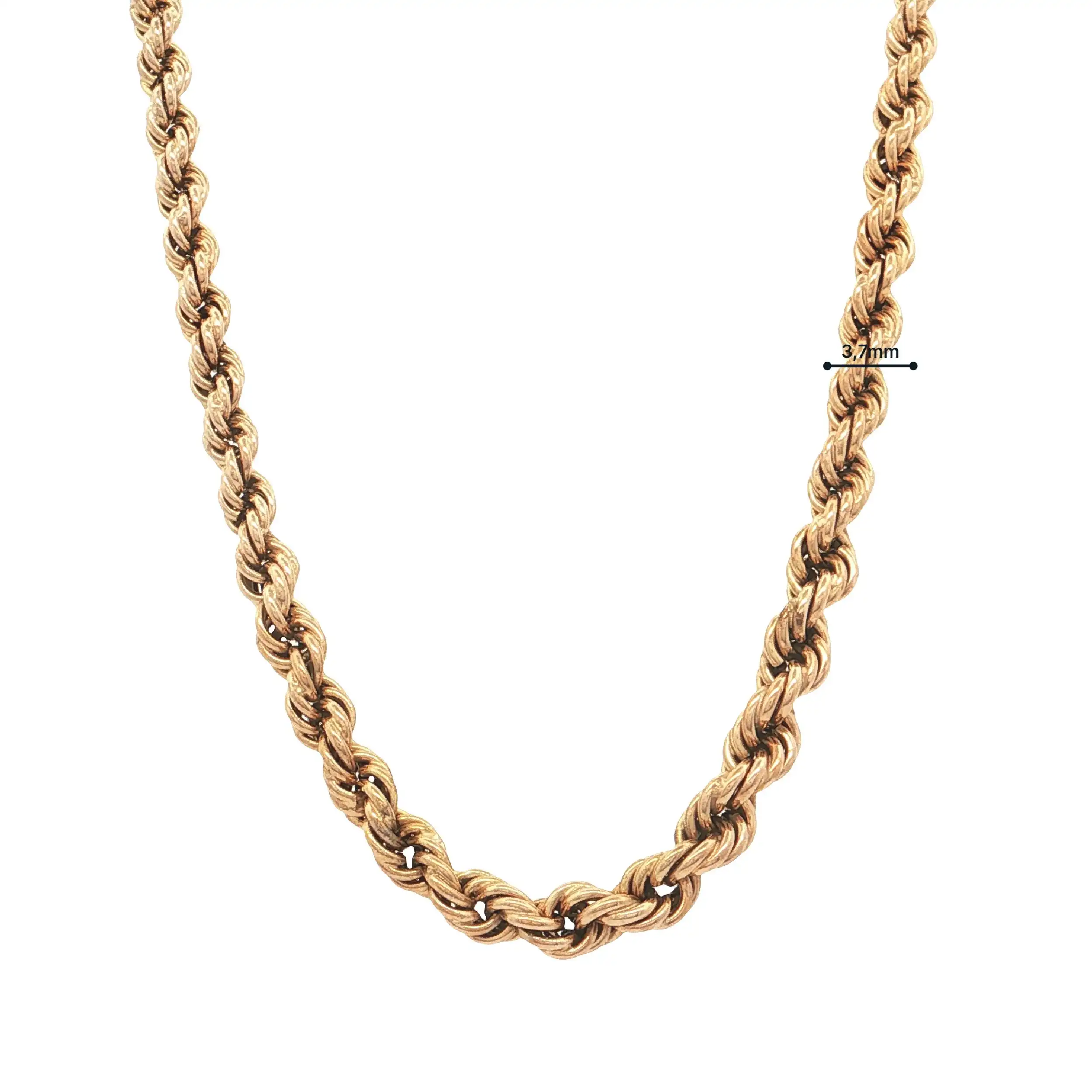 Kordelkette Gelbgold