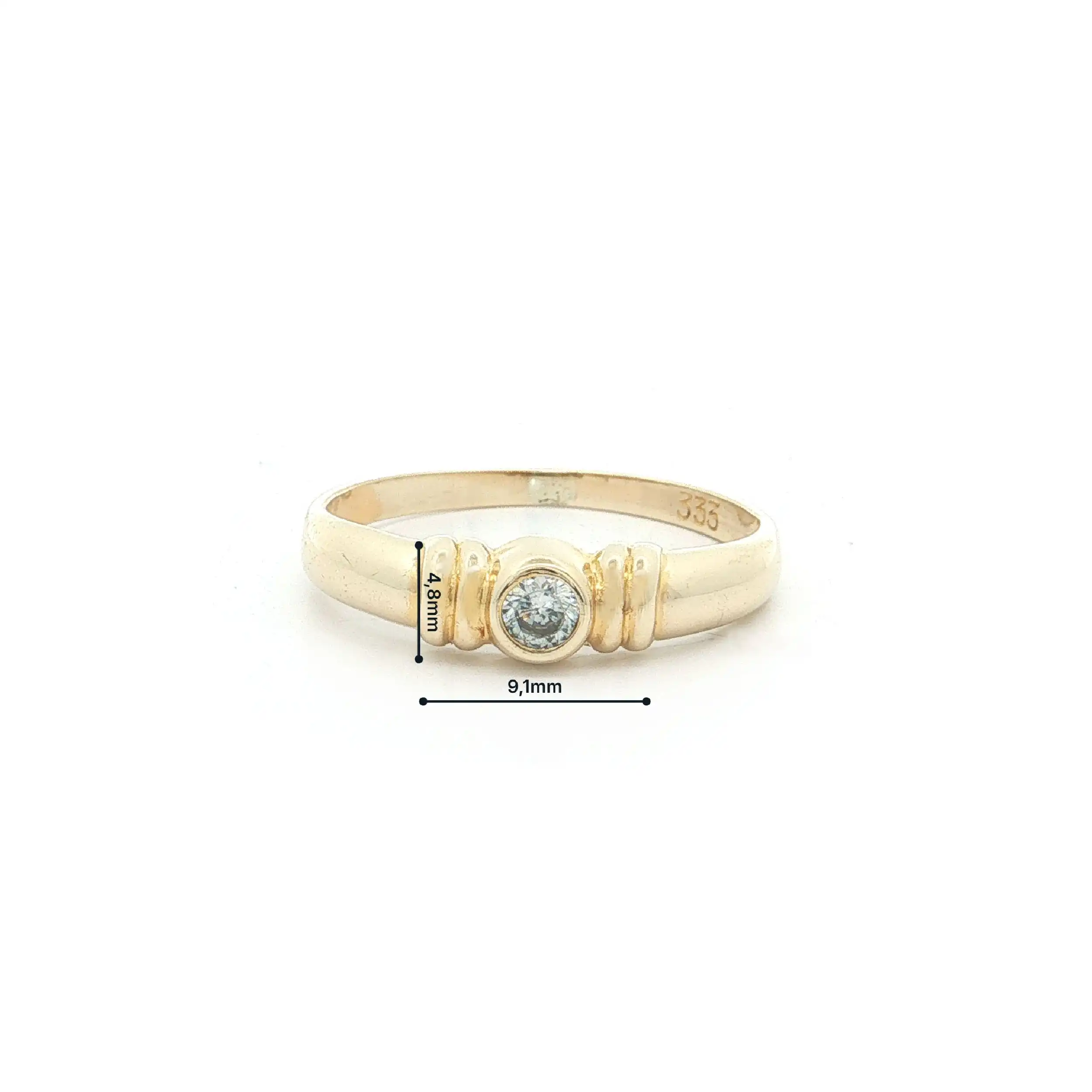 Ring Gelbgold mit Zirkonia Ring Gelbgold mit Zirkonia