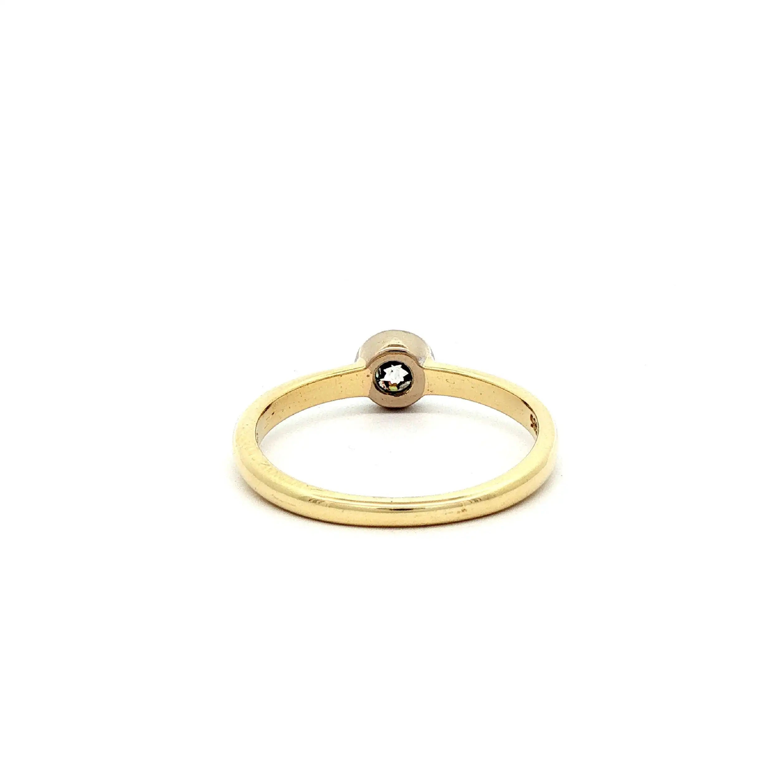 Ring Bicolor mit Diamant